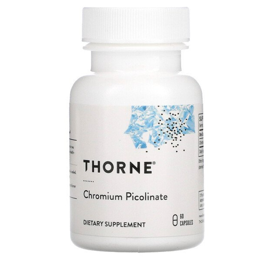 Thorne Research, Пиколинат хрома, 60 капсул