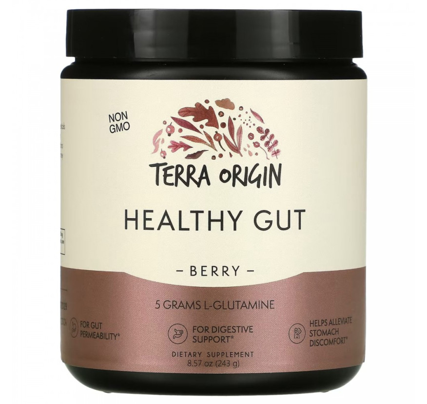 Terra Origin, добавка для нормализации функций желудочно-кишечного тракта, вкус ягод, 243 г
