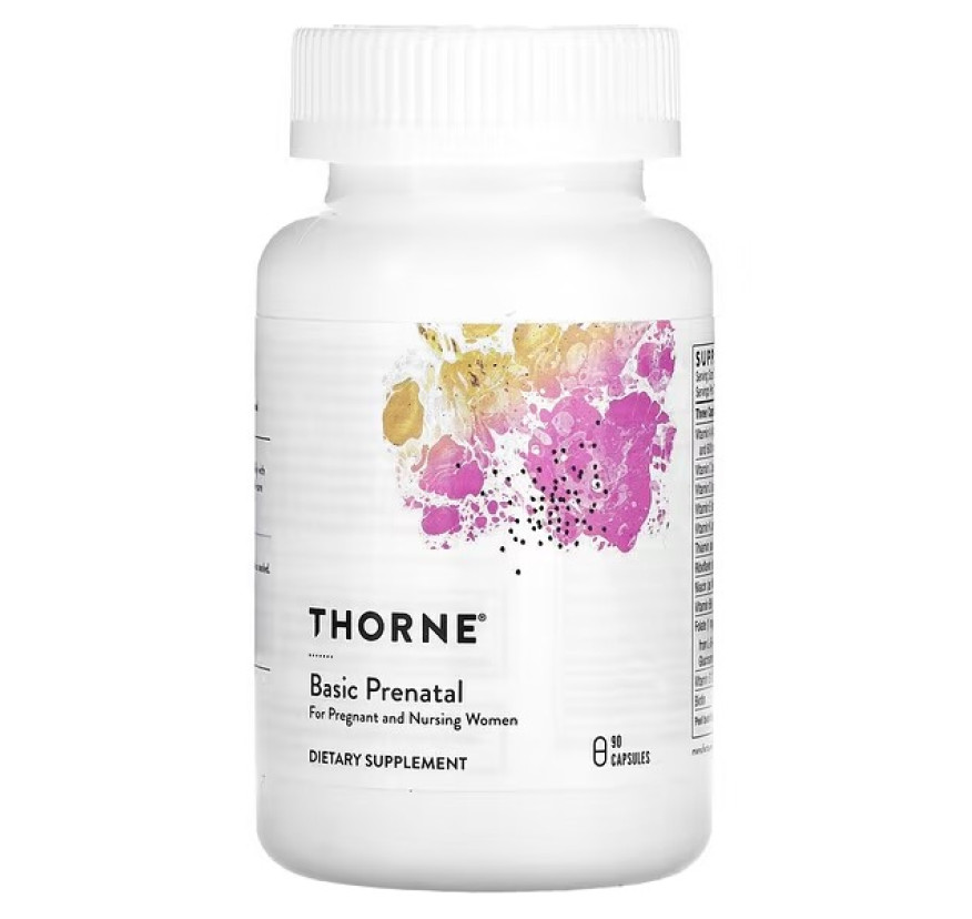 Thorne Research, Basic Prenatal, 90 капсул