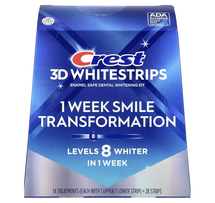Набор для безопасного отбеливания зубов Crest, 3D Whitestrips™, 28 полосок