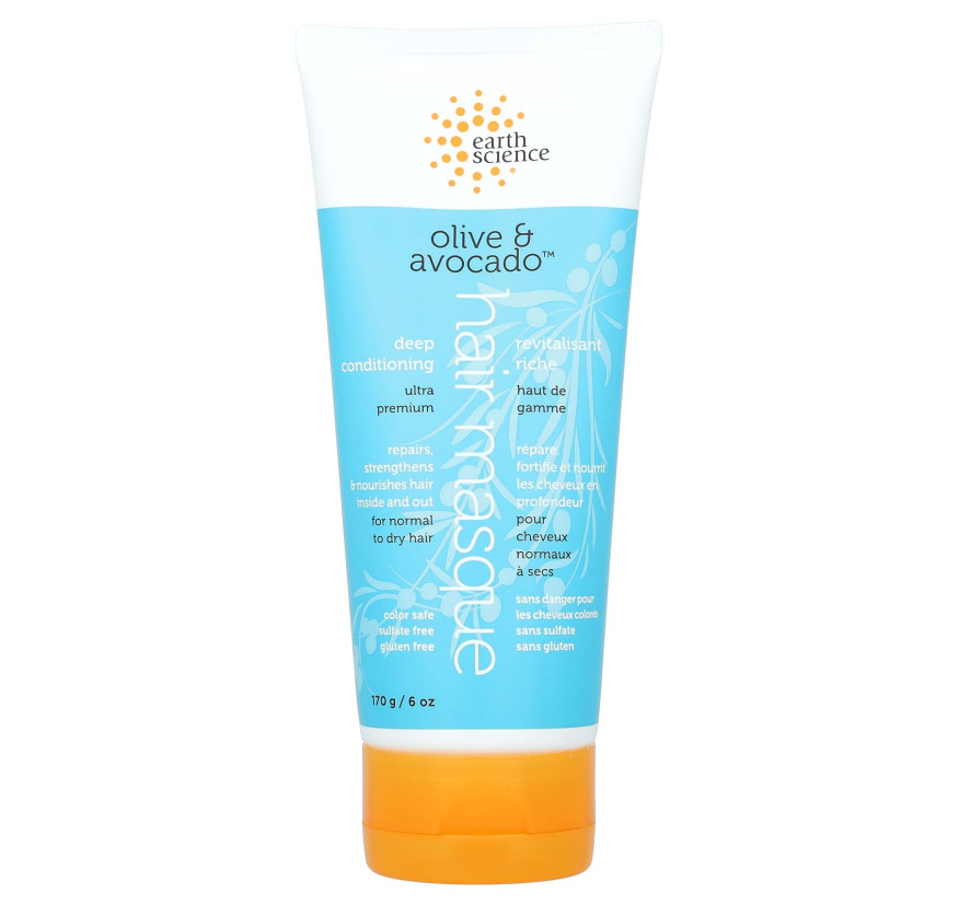 Маска для глубокого восстановления волос Earth Science, с оливковым маслом и авокадо (170 г)