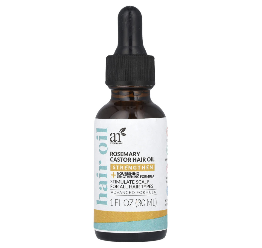 Artnaturals, масло для волос с розмарином и касторовым маслом, 30 мл