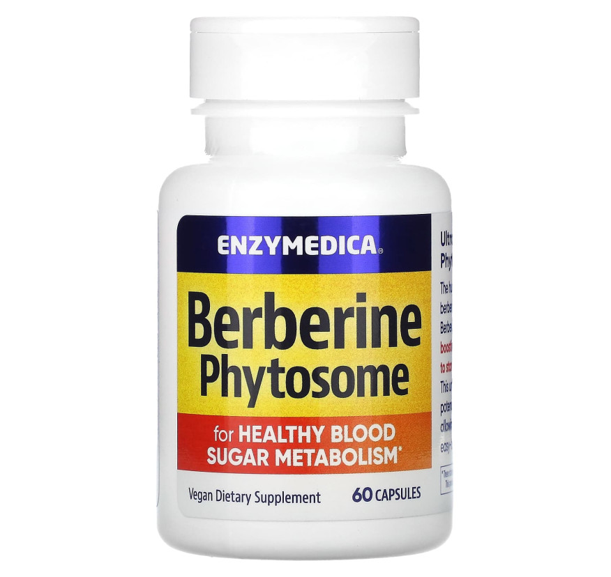 Enzymedica, фитосома с берберином, 60 капсул (275 мг в капсуле)