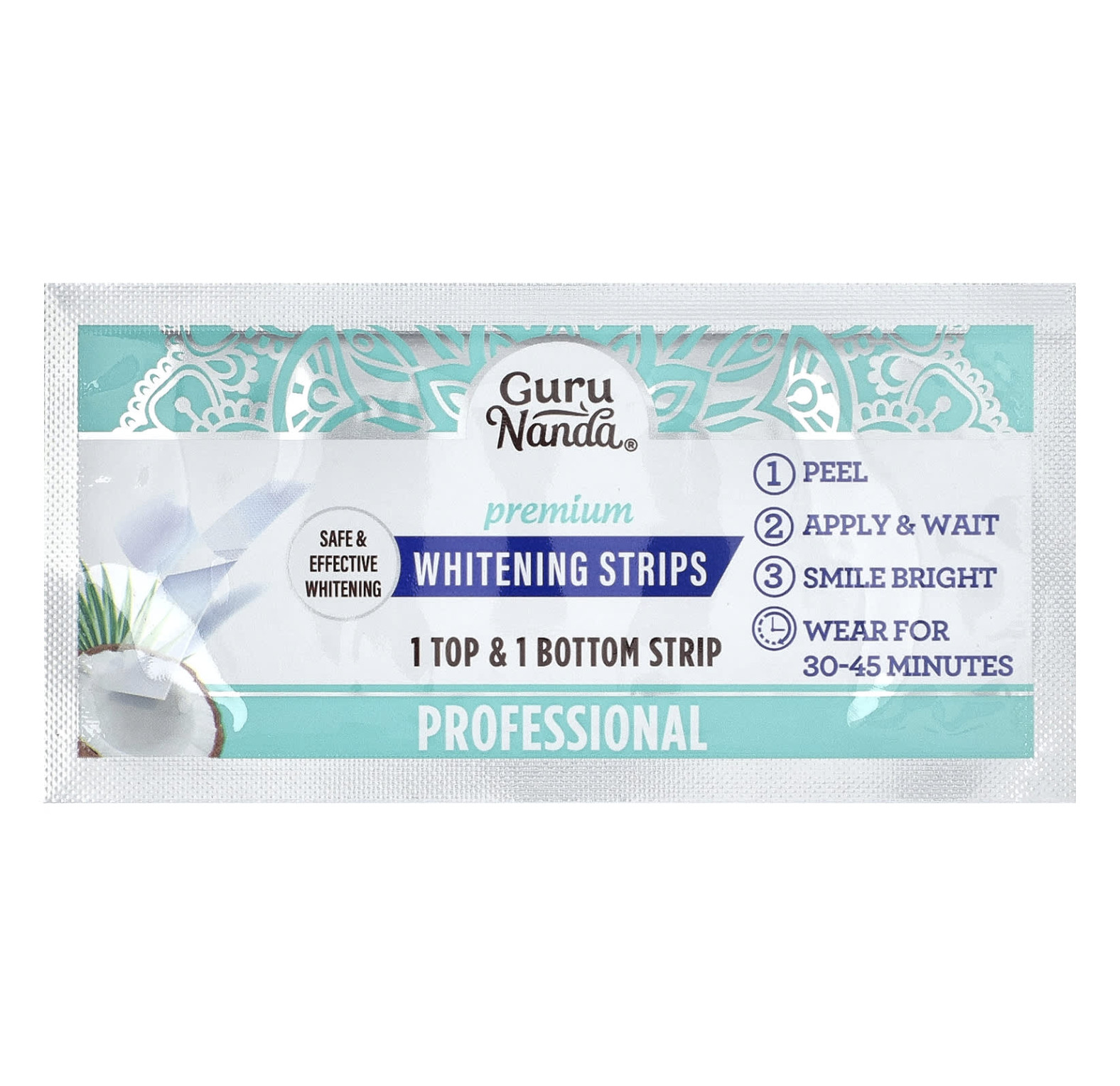 Отбеливающие полоски GuruNanda Premium, 14 полосок