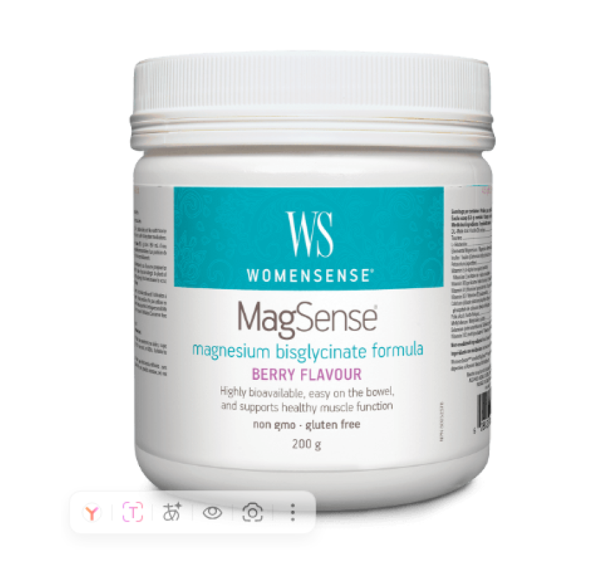 Preferred Nutrition, WomenSense, MagSense, Бисглицинат магния, со вкусом ягод, 200 грамм