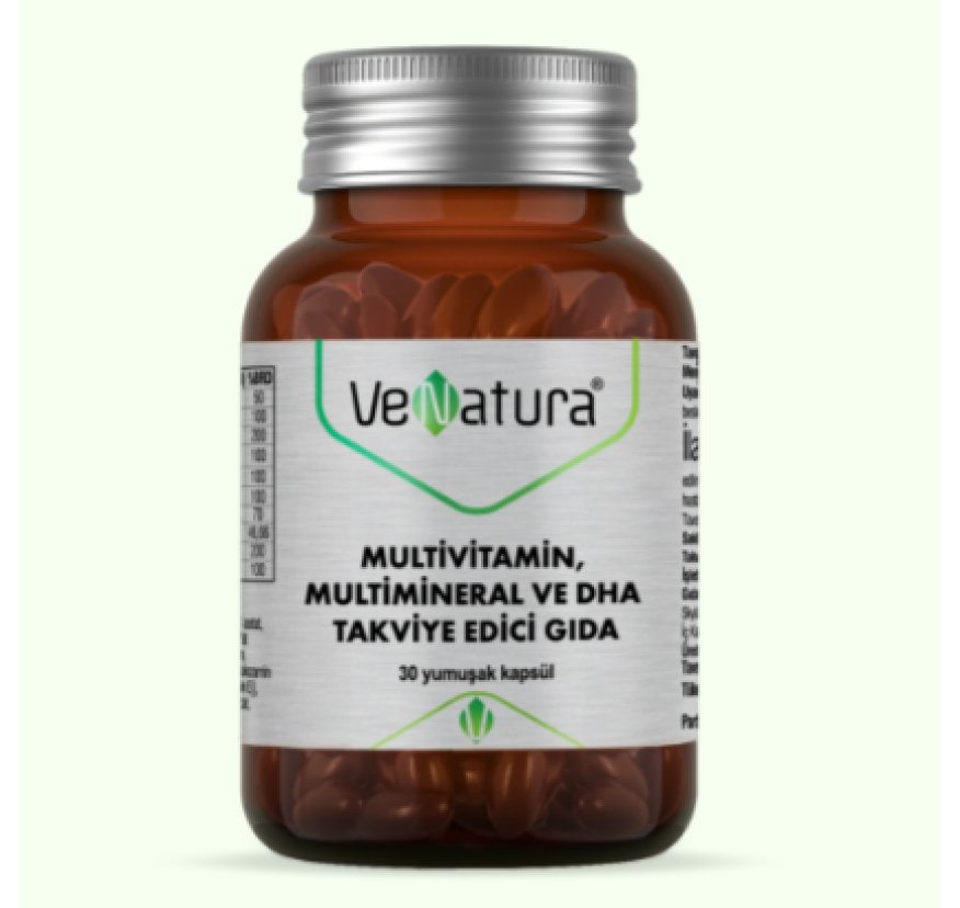  VeNatura, Мультивитамины, минералы и DHA, 30 капсул
