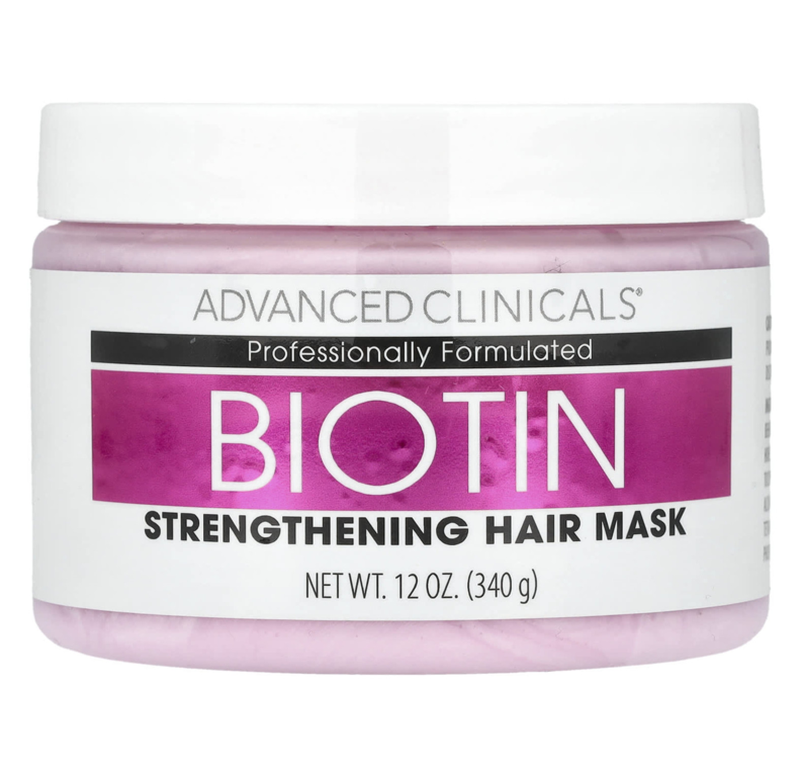 Advanced Clinicals, биотин, укрепляющая маска для волос, 340 мл (12 жидк. унций)