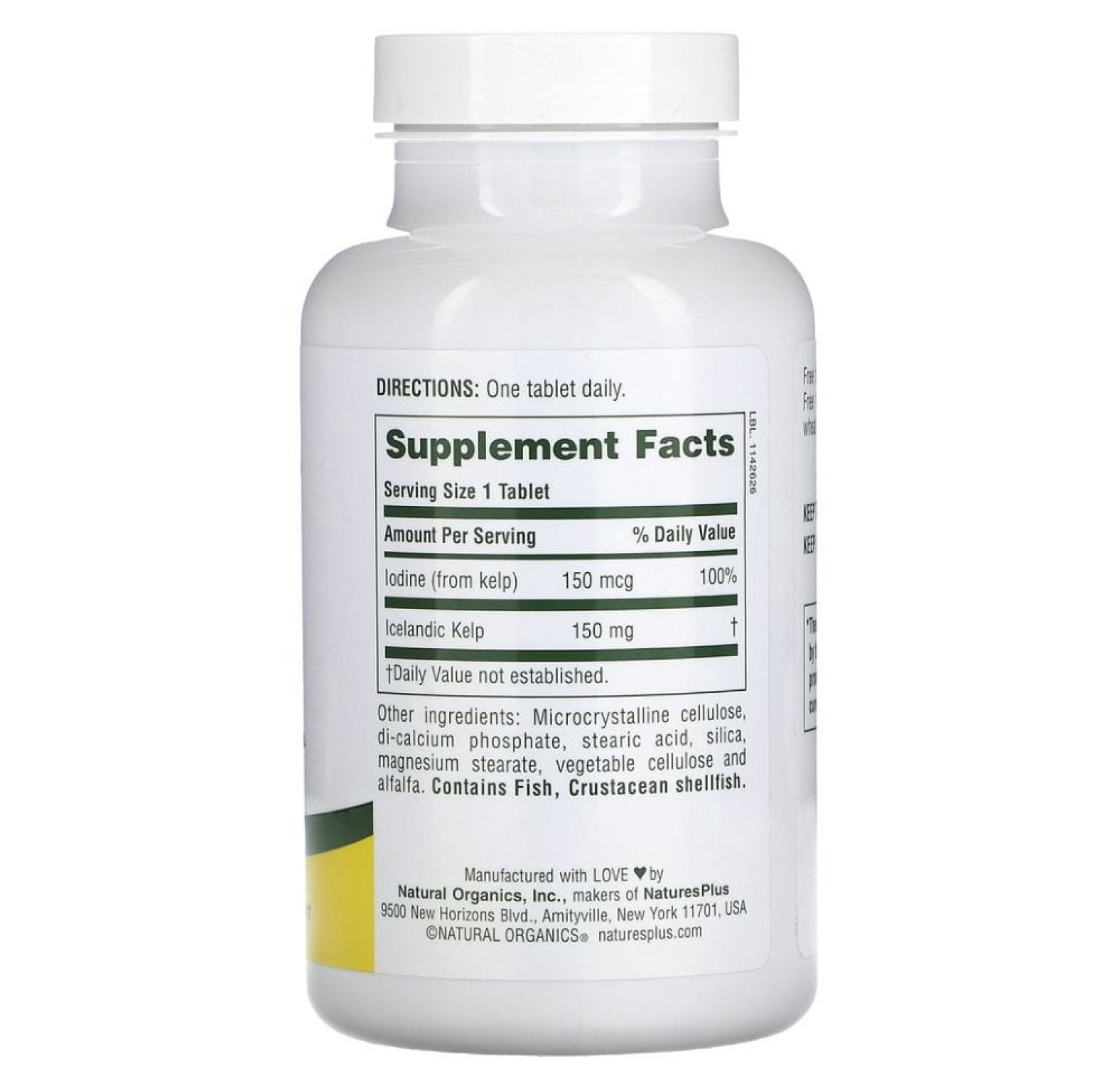 NaturesPlus, исландские бурые водоросли, 300 таблеток