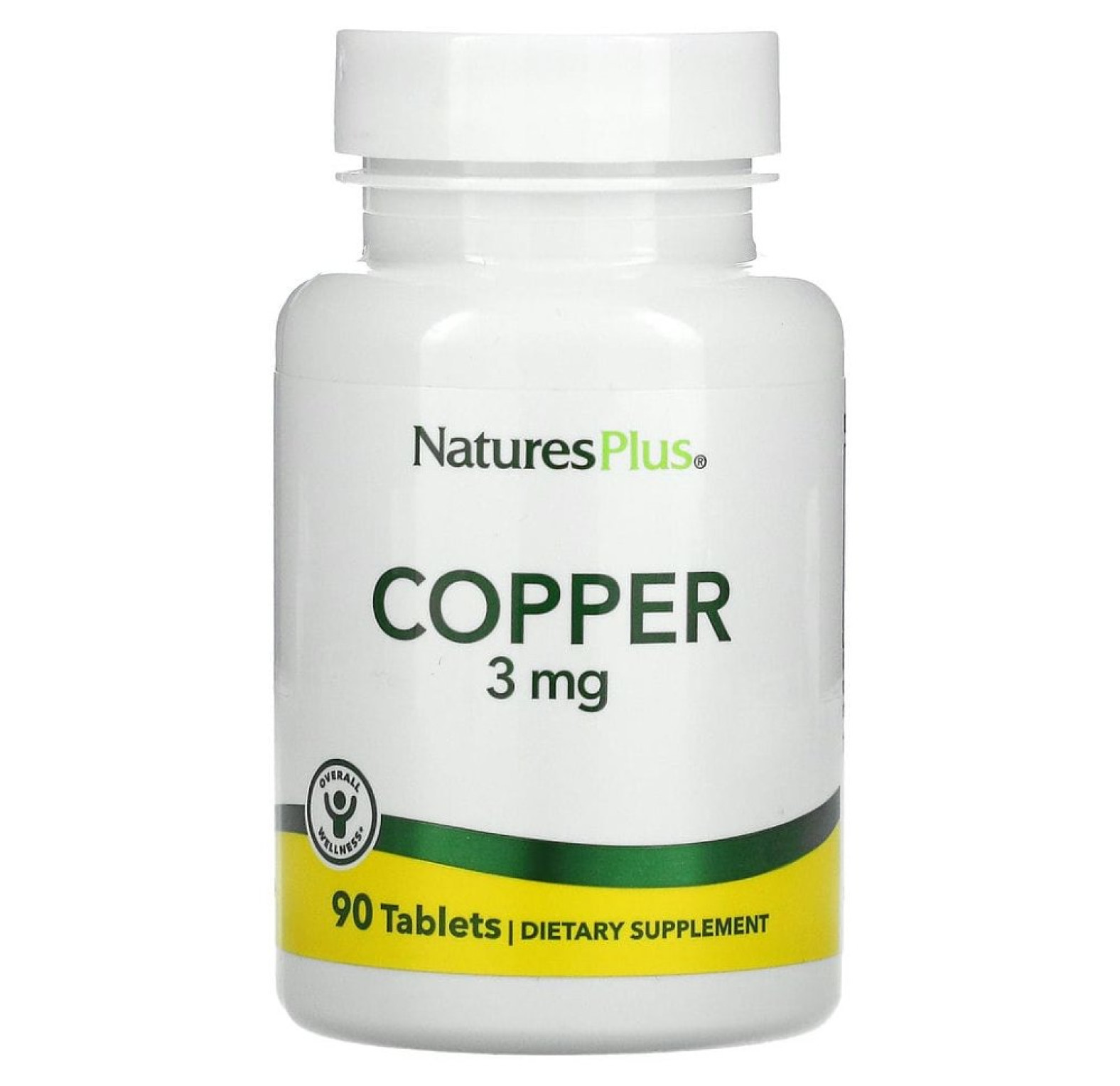 NaturesPlus, Медь, 3 мг, 90 таблеток
