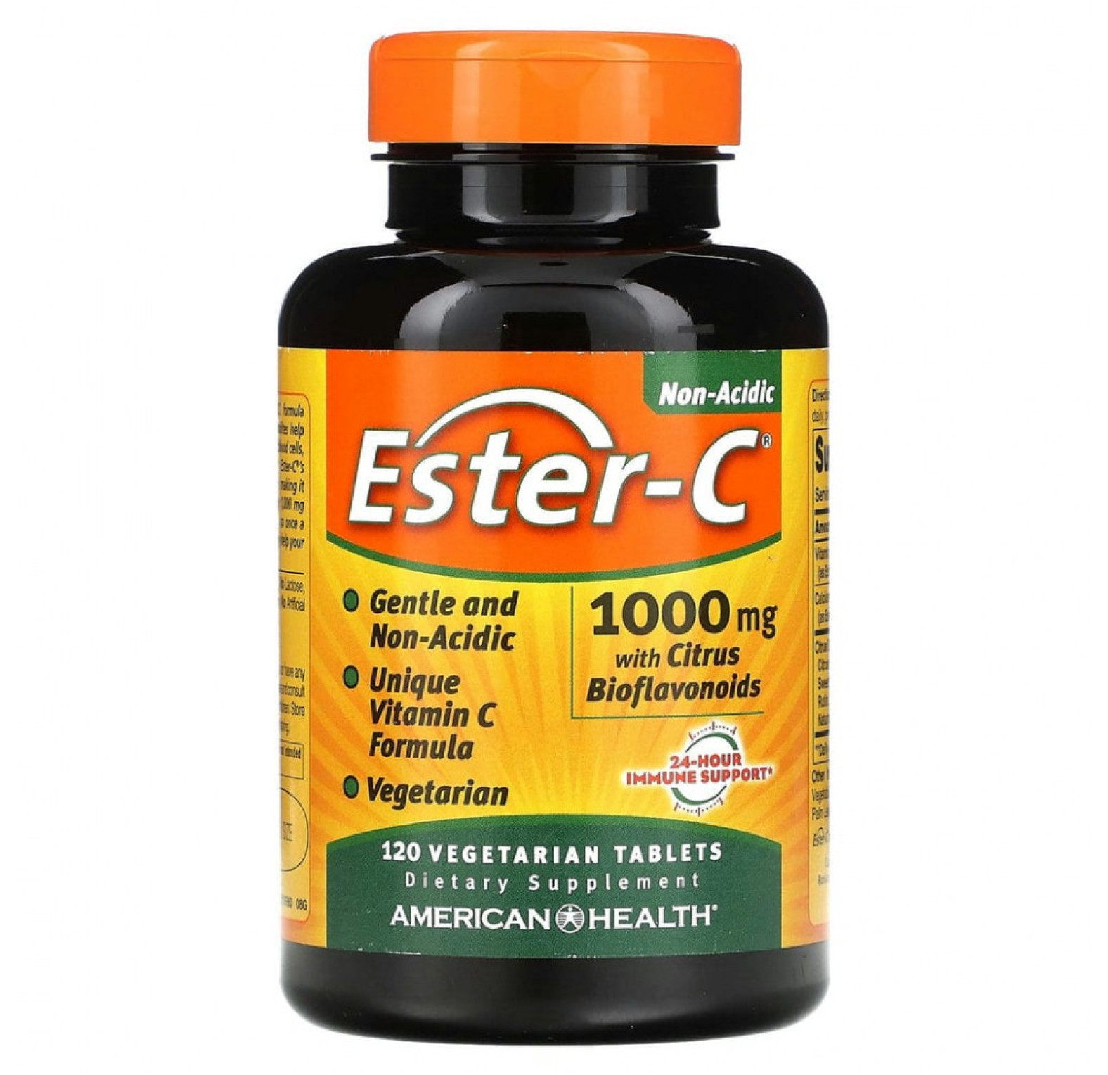 American Health, Ester-C с цитрусовыми биофлавоноидами, 1000 мг, 120 вегетарианских таблеток