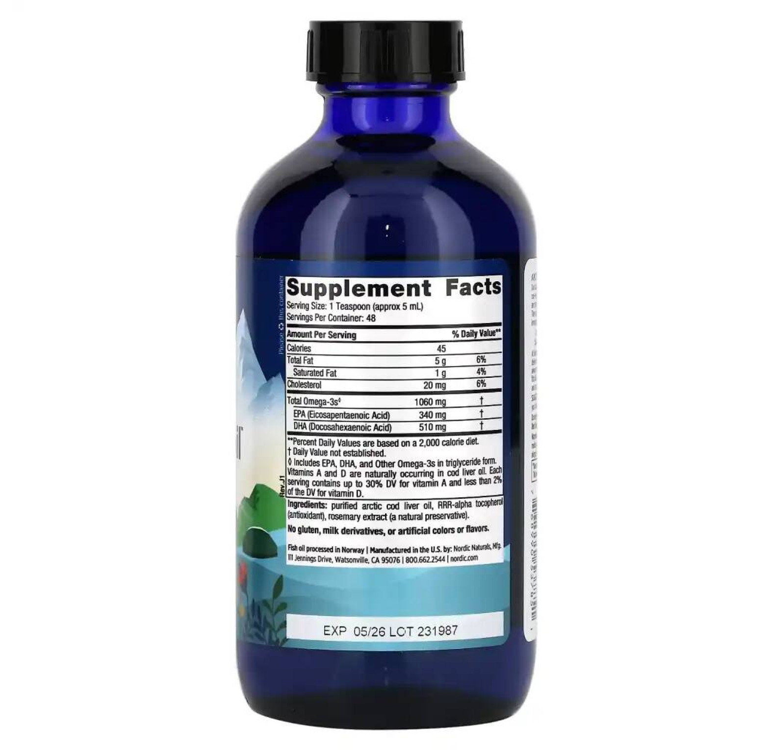 Nordic Naturals, жир печени арктической трески, 237 мл (8 жидк. унций)