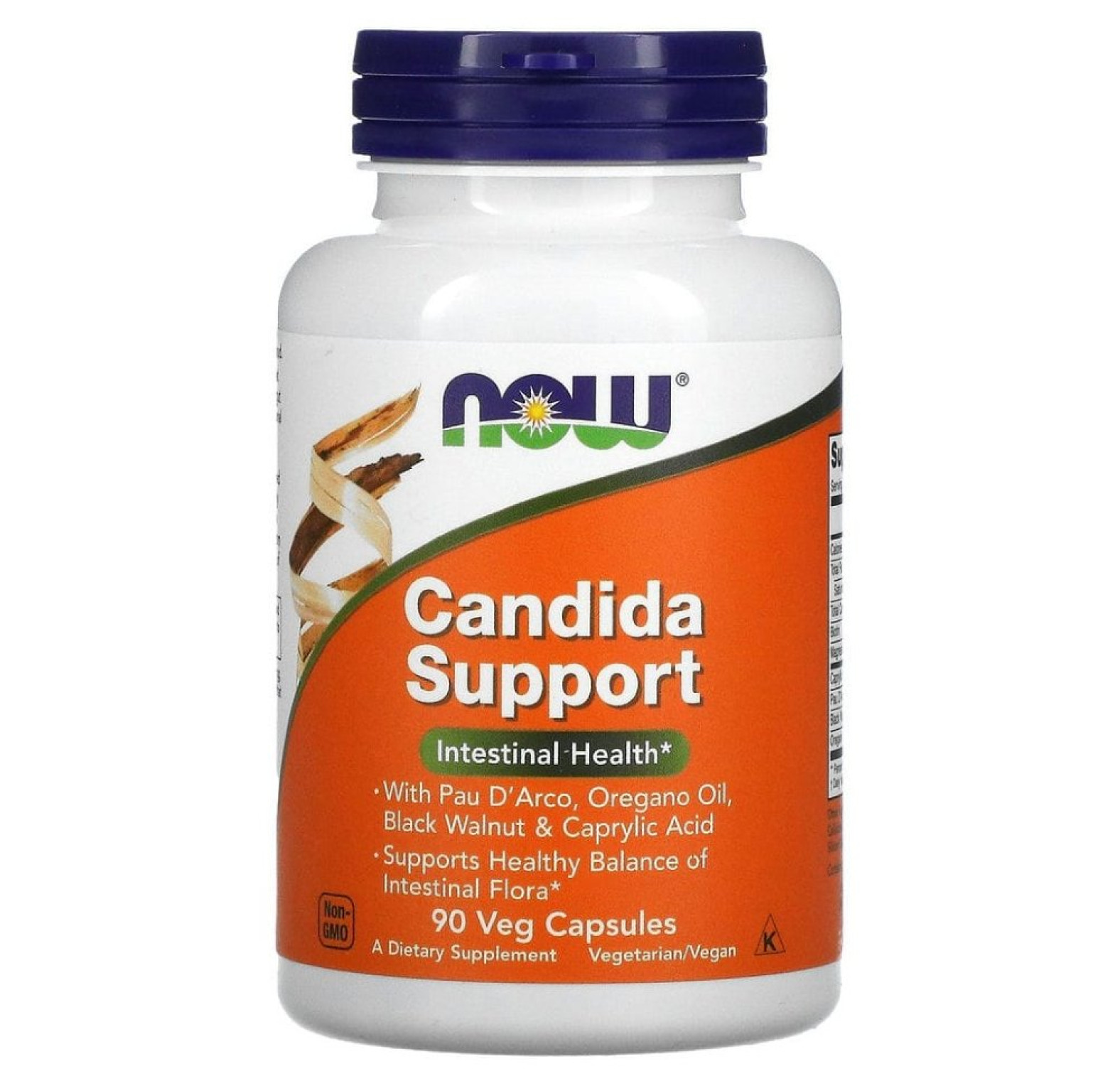 NOW Foods, Candida Support, 90 растительных капсул