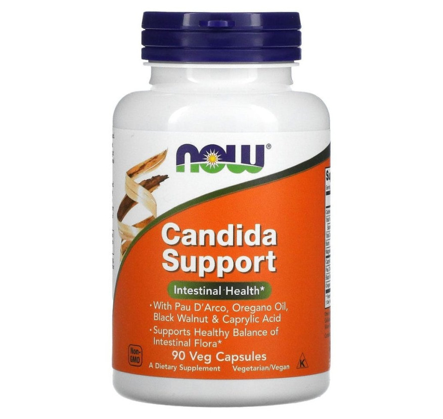 NOW Foods, Candida Support, 90 растительных капсул