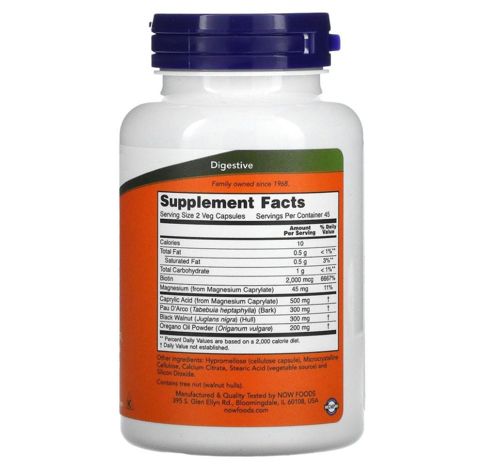 NOW Foods, Candida Support, 90 растительных капсул