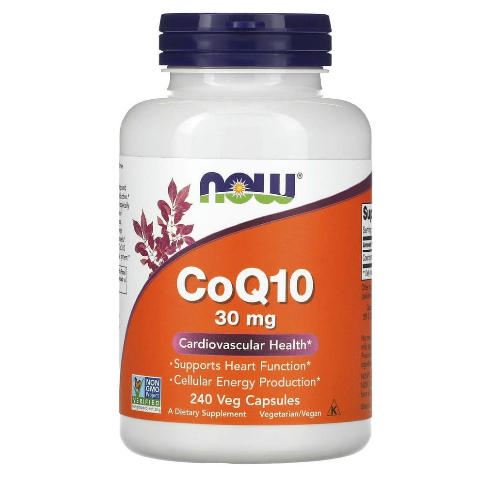 NOW Foods, CoQ10, 30 мг, 240 растительных капсул