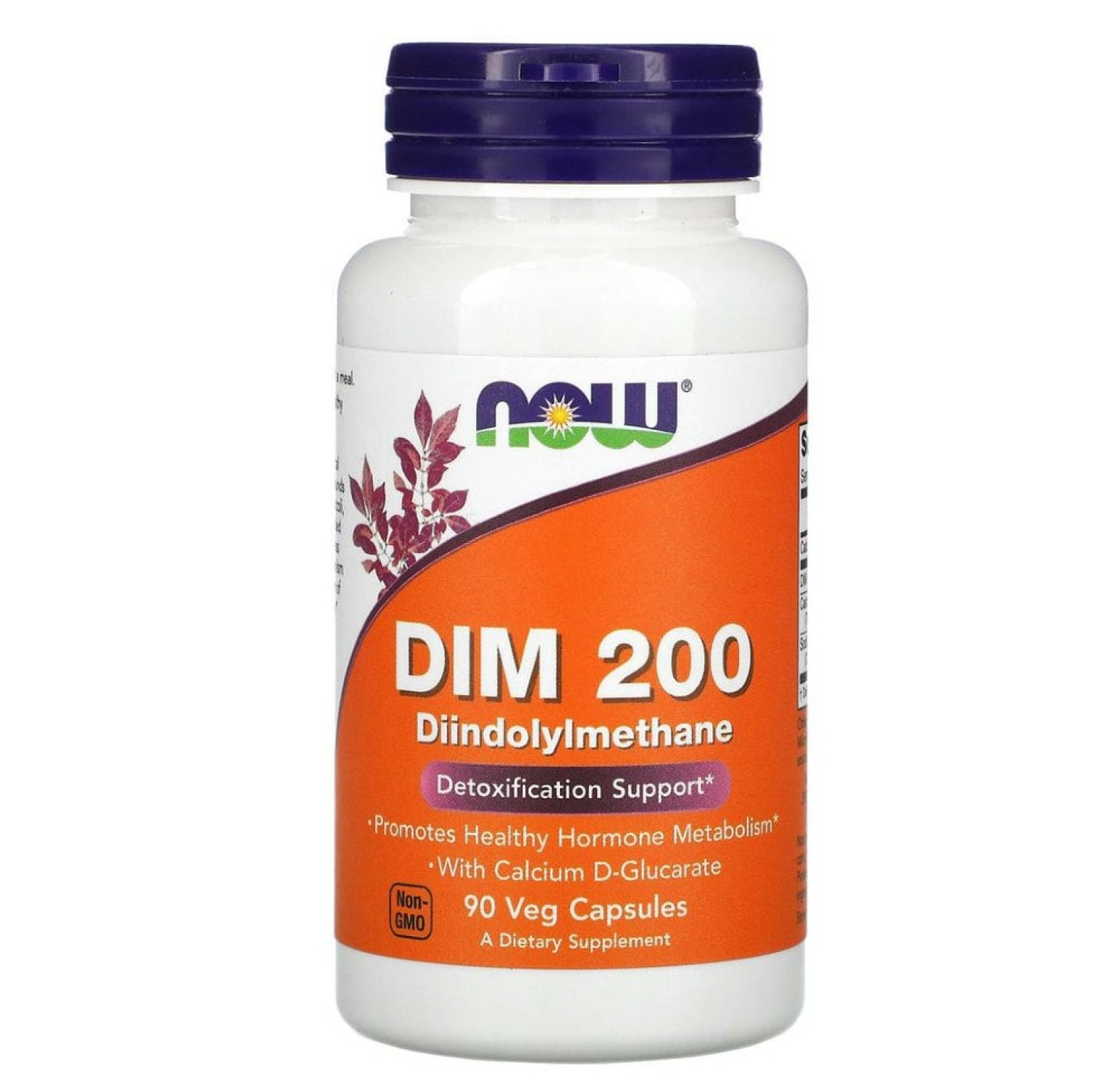 NOW Foods, DIM 200 (дииндолилметан), 90 растительных капсул