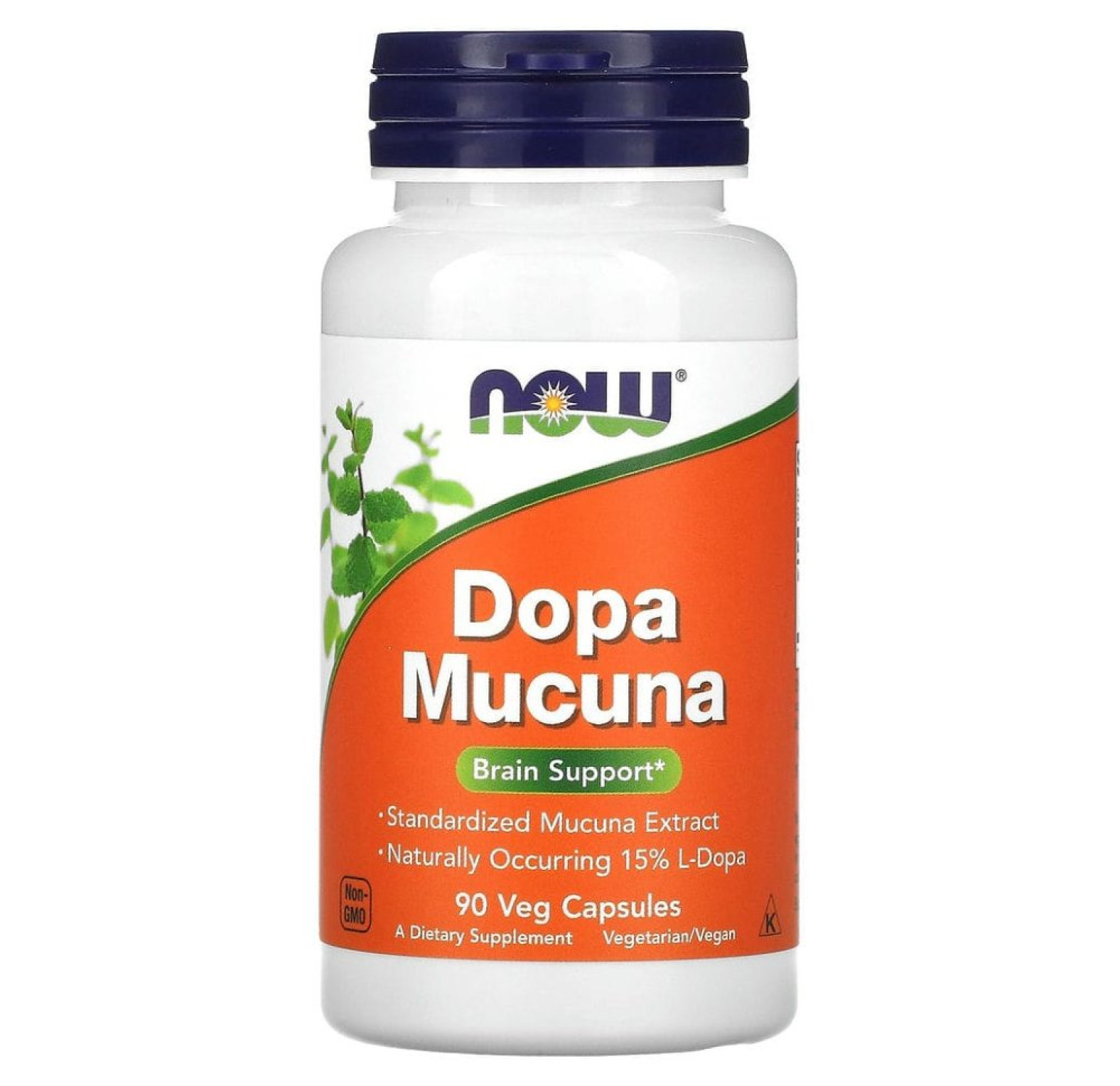 NOW Foods, Dopa Mucuna, 90 растительных капсул