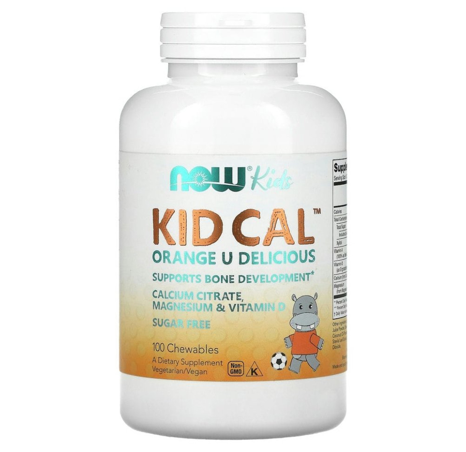 NOW Foods, Kid Cal, 100 жевательных таблеток