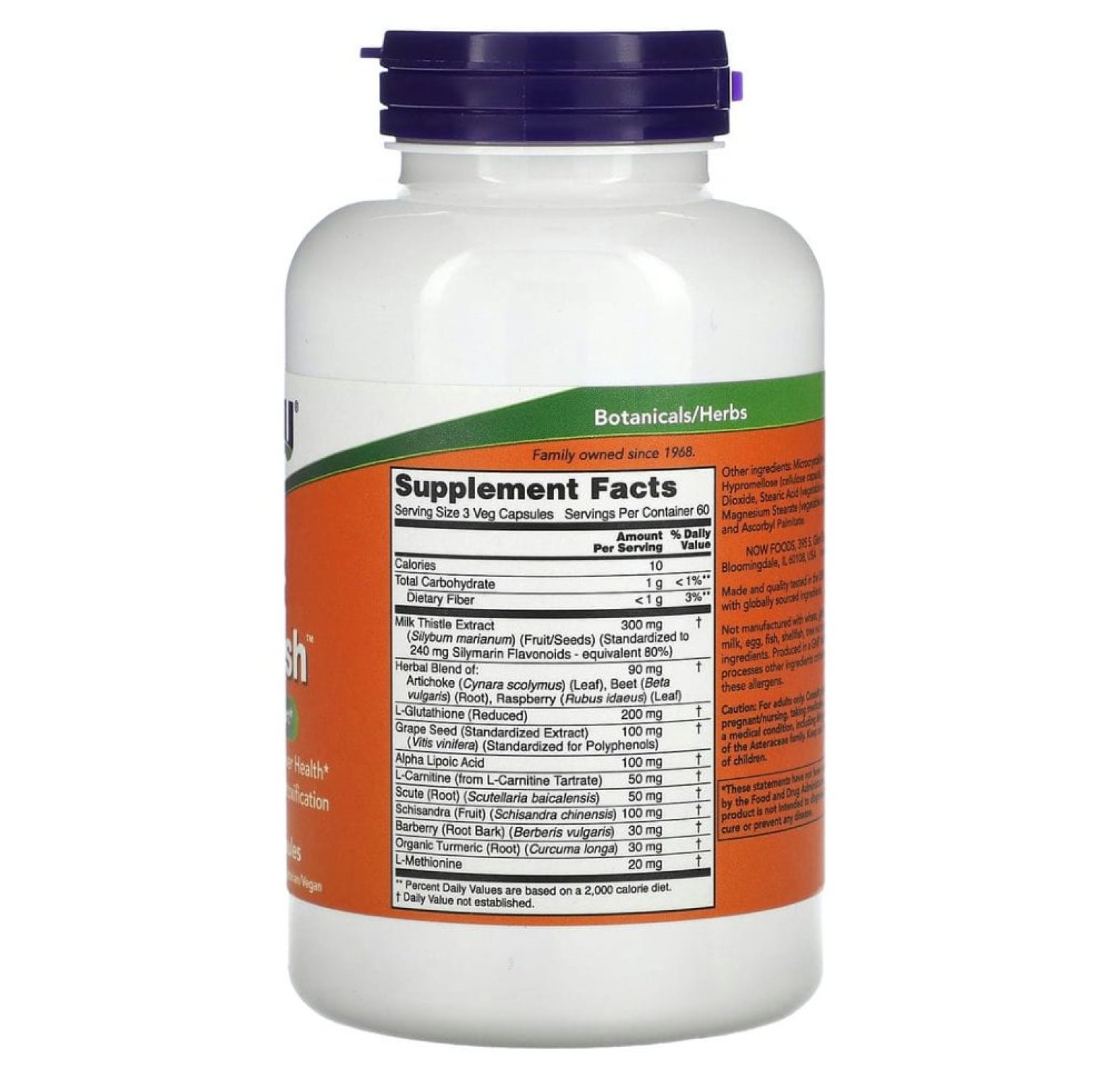 NOW Foods, Liver Refresh, 180 растительных капсул