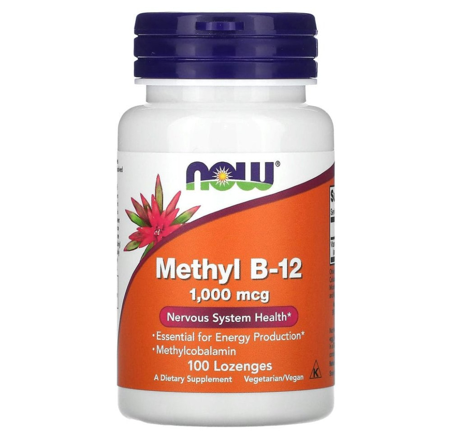 NOW Foods, Methyl B-12, метилкобаламин, 1000 мкг, 100 таблеток для рассасывания