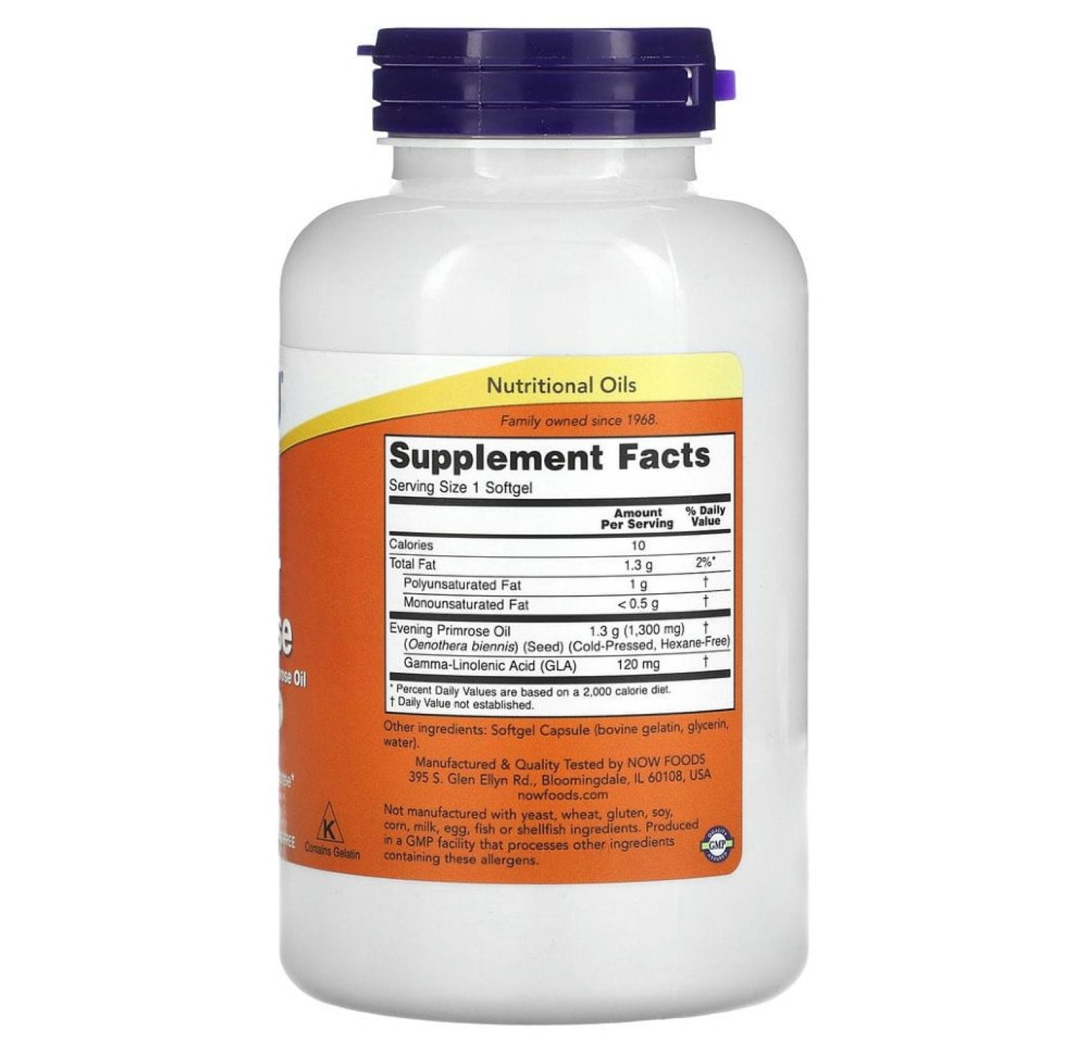 NOW Foods, Super Primrose, масло примулы вечерней, 1300 мг, 120 капсул