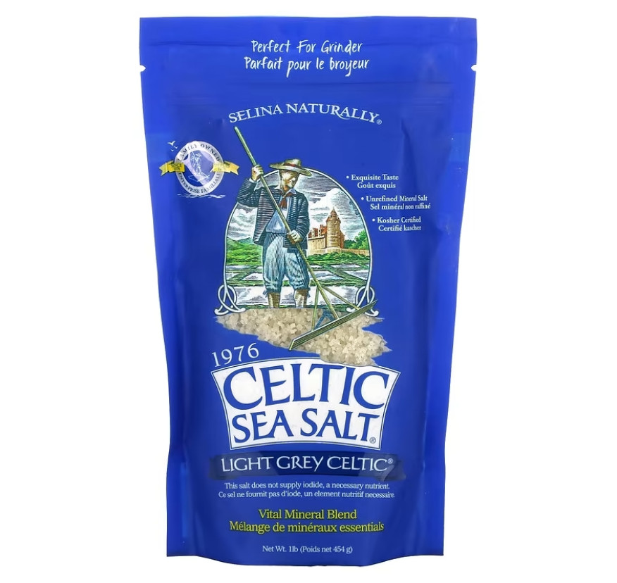 Celtic Sea Salt, Light Grey Celtic, смесь основных минералов, 454 г