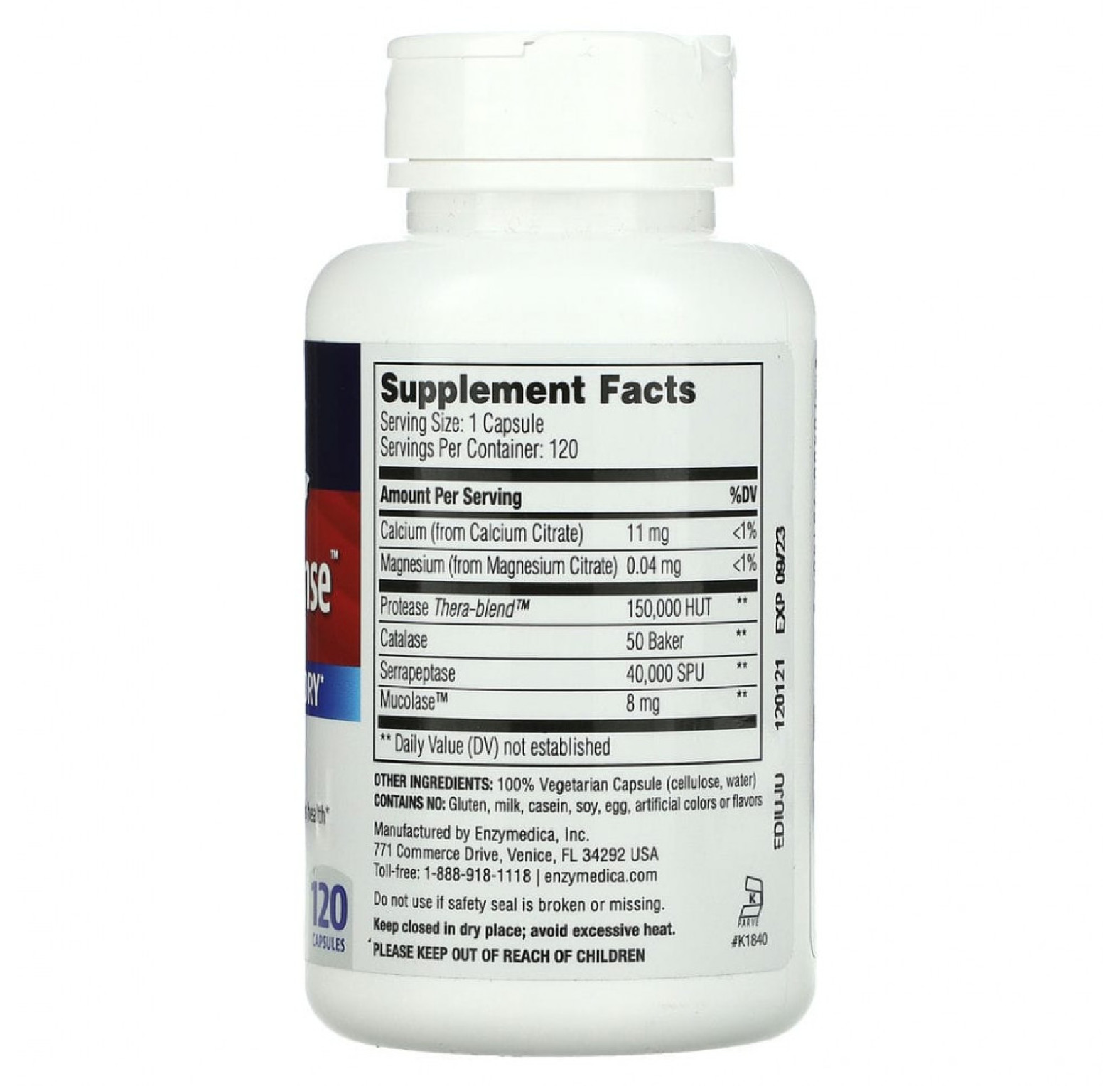 Enzymedica, Enzyme Defense, 120 капсул