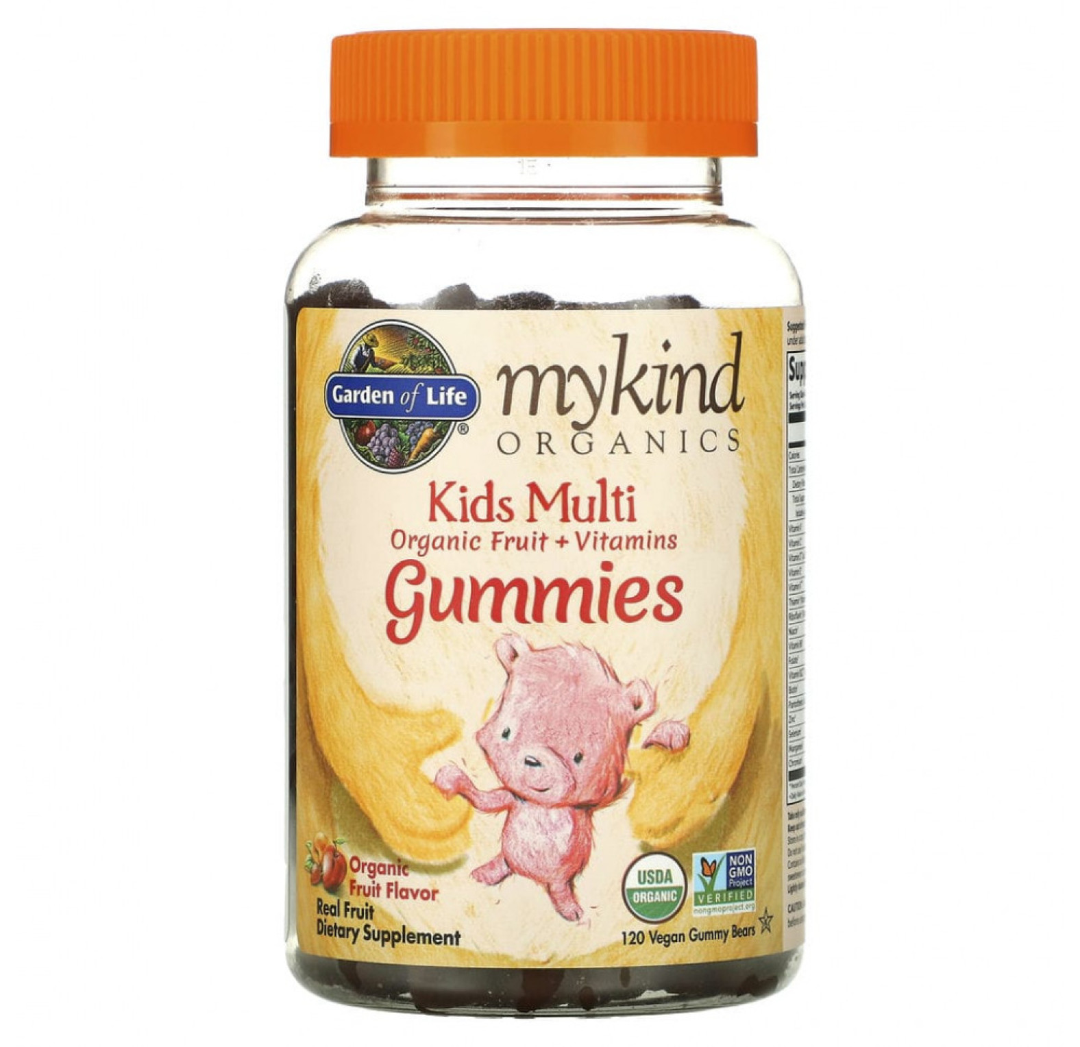 Garden of Life, MyKind Organics, Kids Multi, детские мультивитамины со вкусом органических фруктов, 120 веганских мармеладных мишек