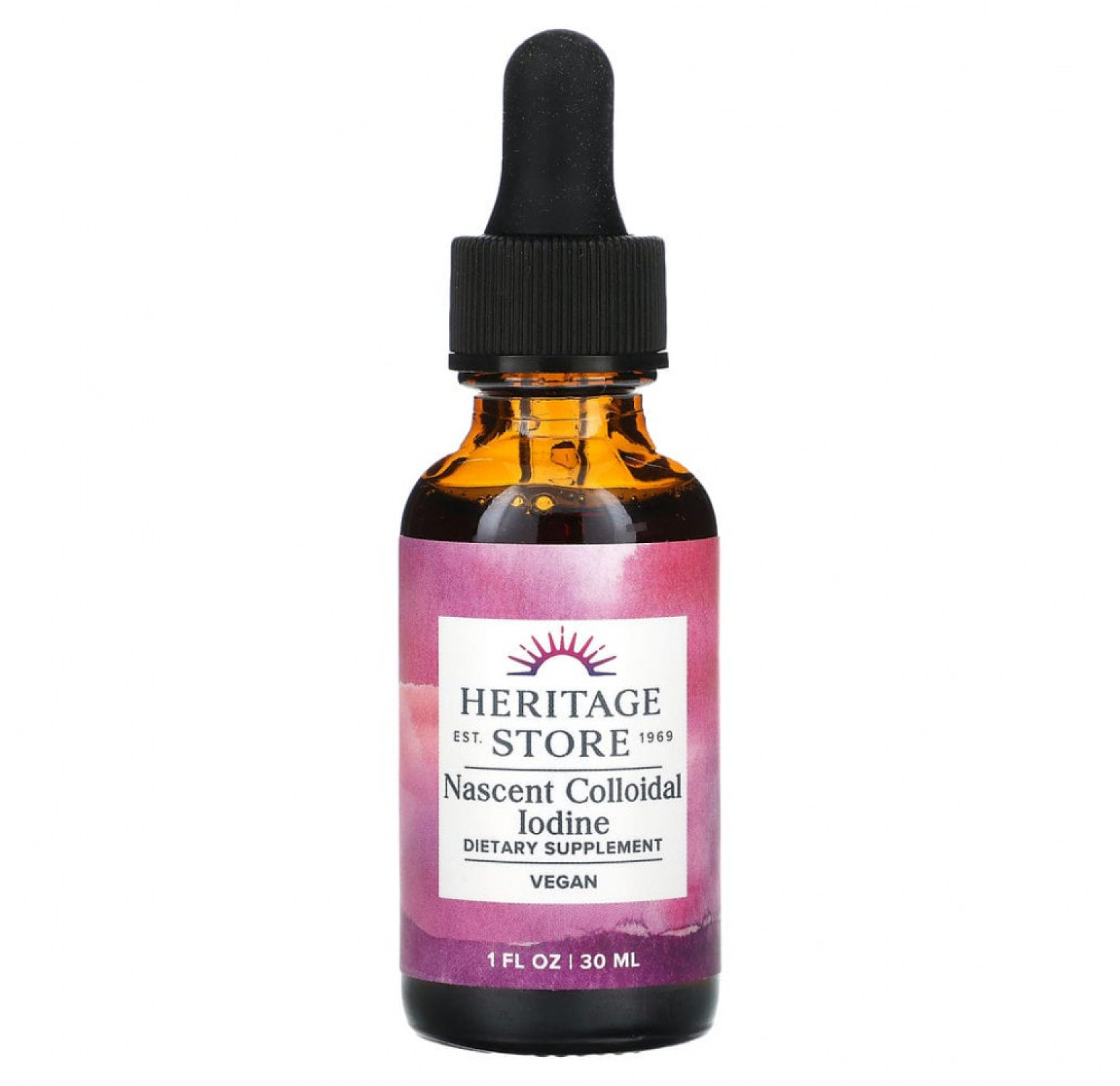 Heritage Store, атомарный коллоидный йод, 30 мл (1 жидк. унция)