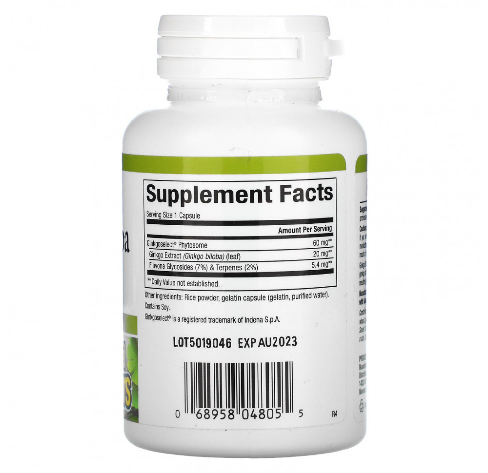Natural Factors, фитосомы гинкго билоба, 60 мг, 60 капсул