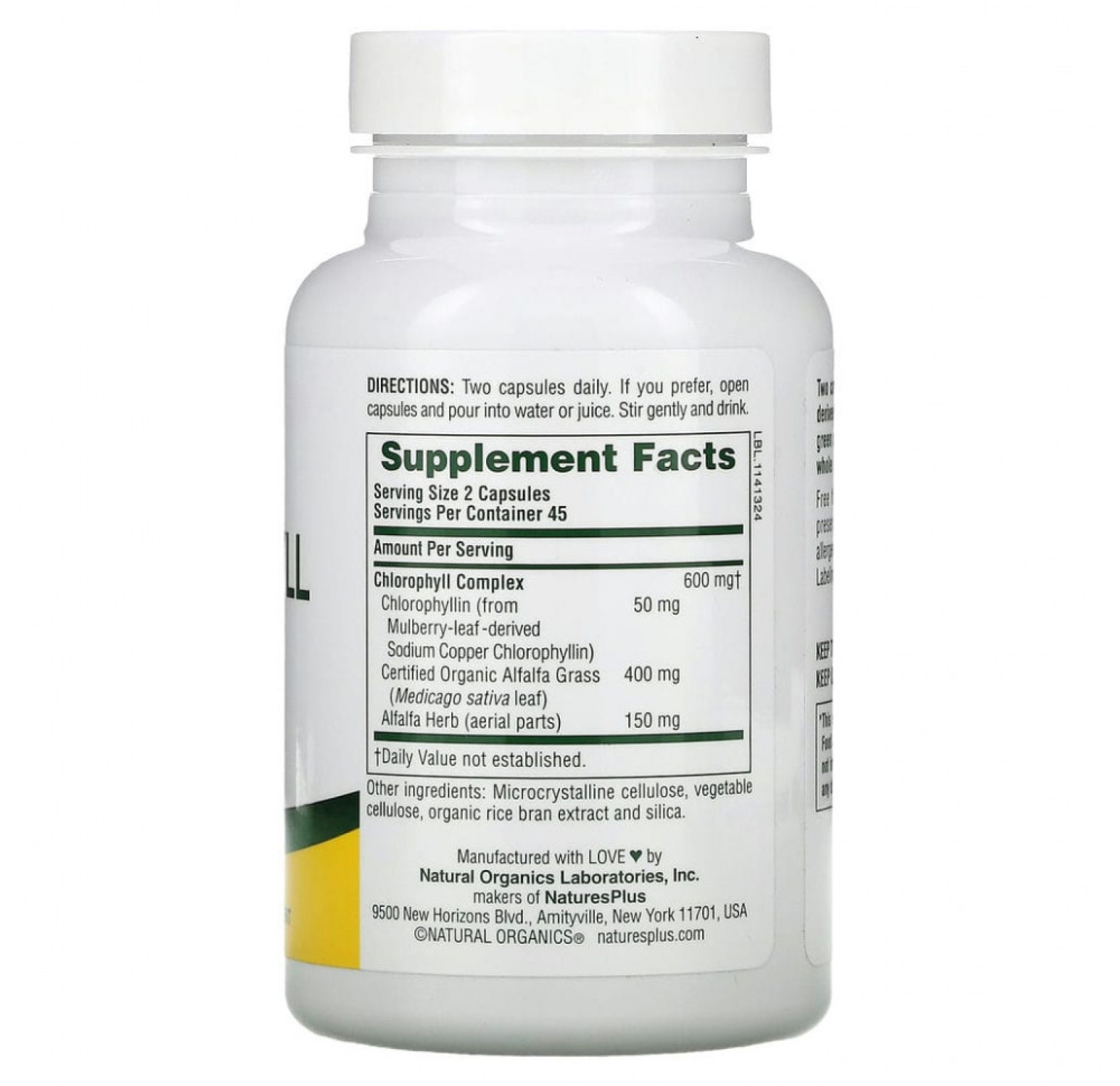 NaturesPlus, комплекс хлорофиллов, 90 капсул