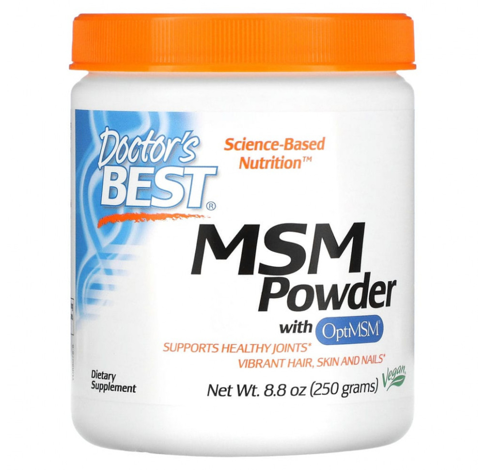 Doctor's Best, порошок МСМ с OptiMSM, 250 г (8,8 унции)