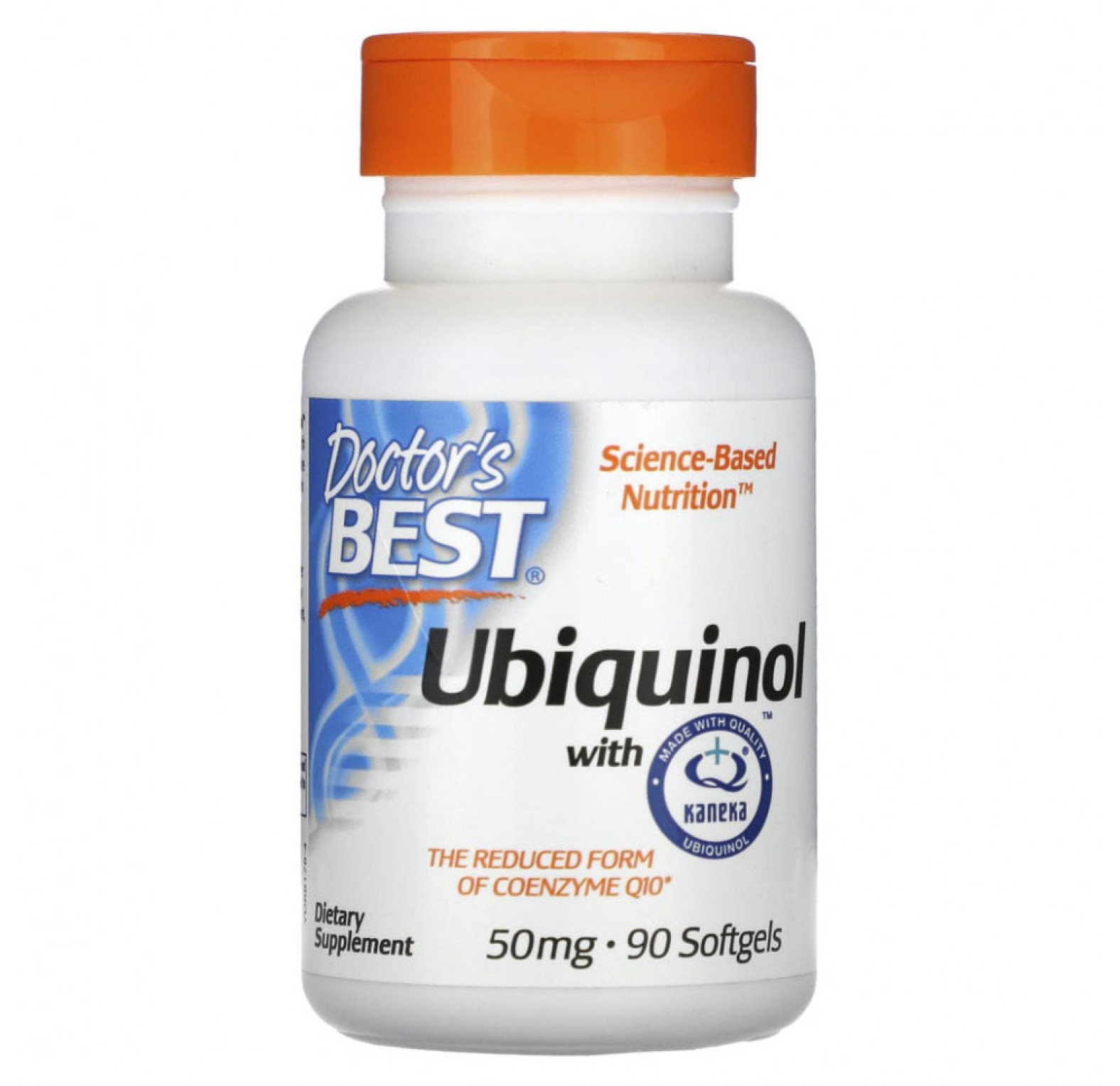 Doctor's Best, убихинол с Kaneka, 50 мг, 90 мягких таблеток