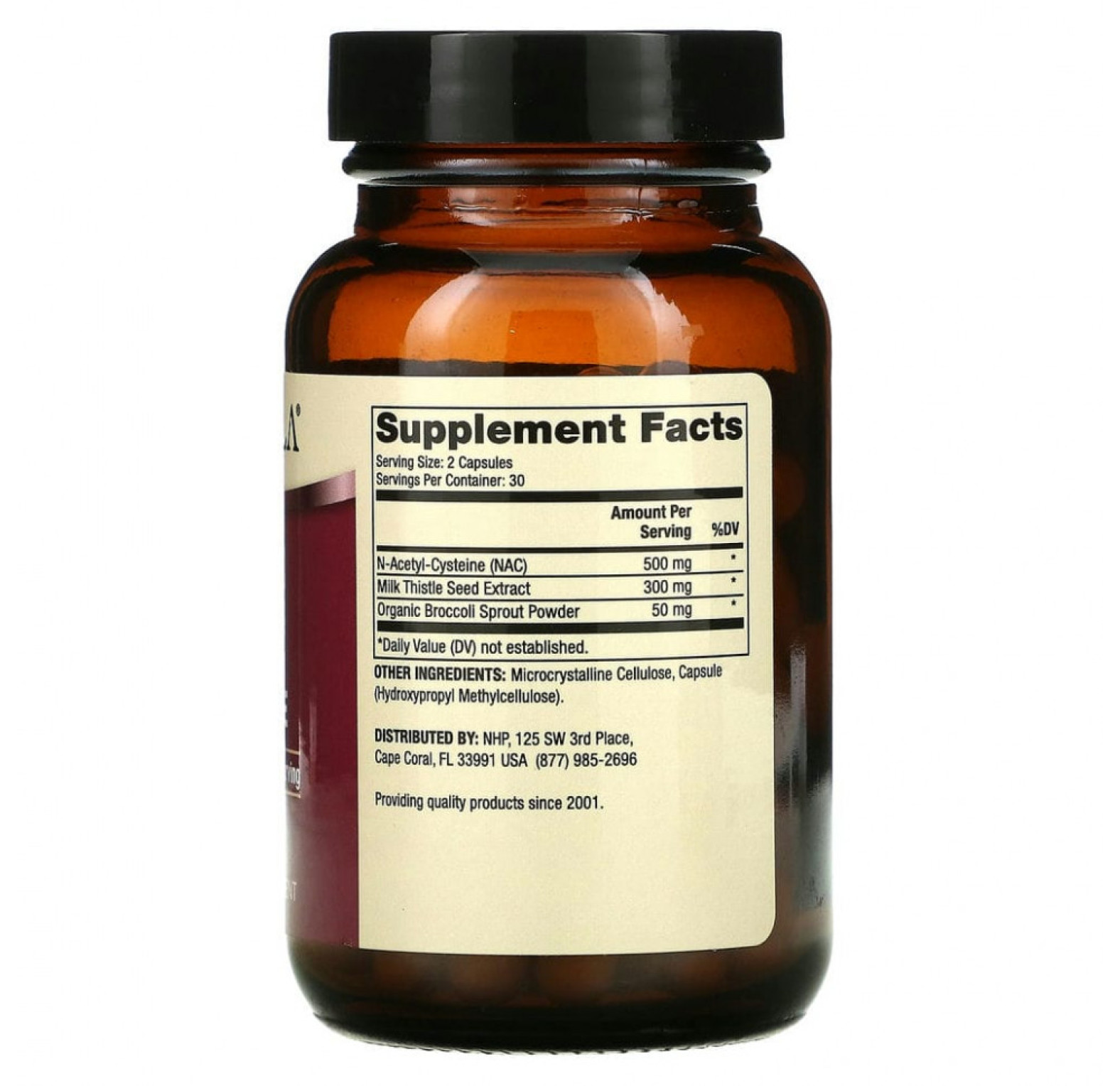 Dr. Mercola, NAC с расторопшей, 500 мг, 60 капсул