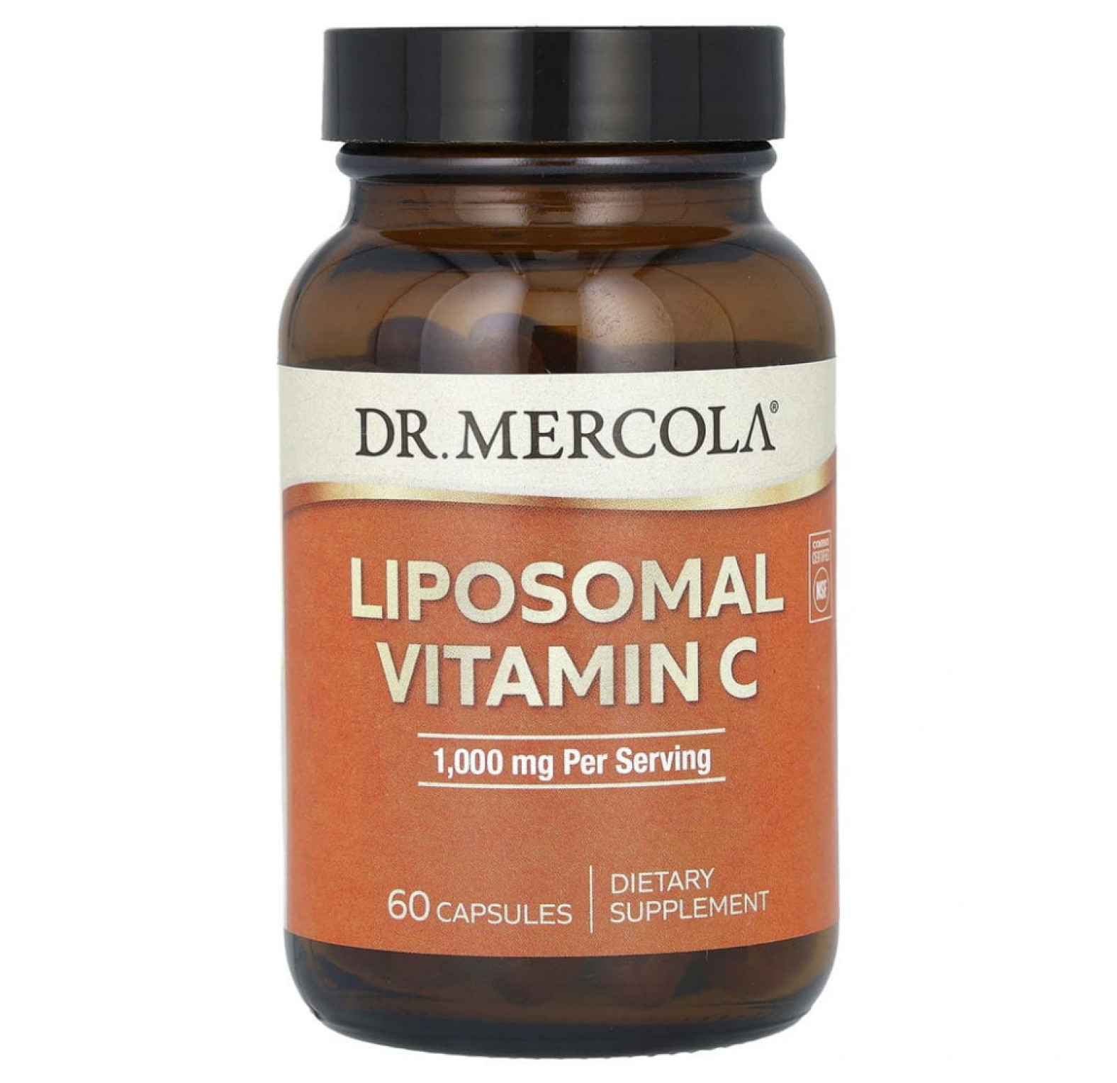 Dr. Mercola, липосомальный витамин С, 500 мг, 60 капсул