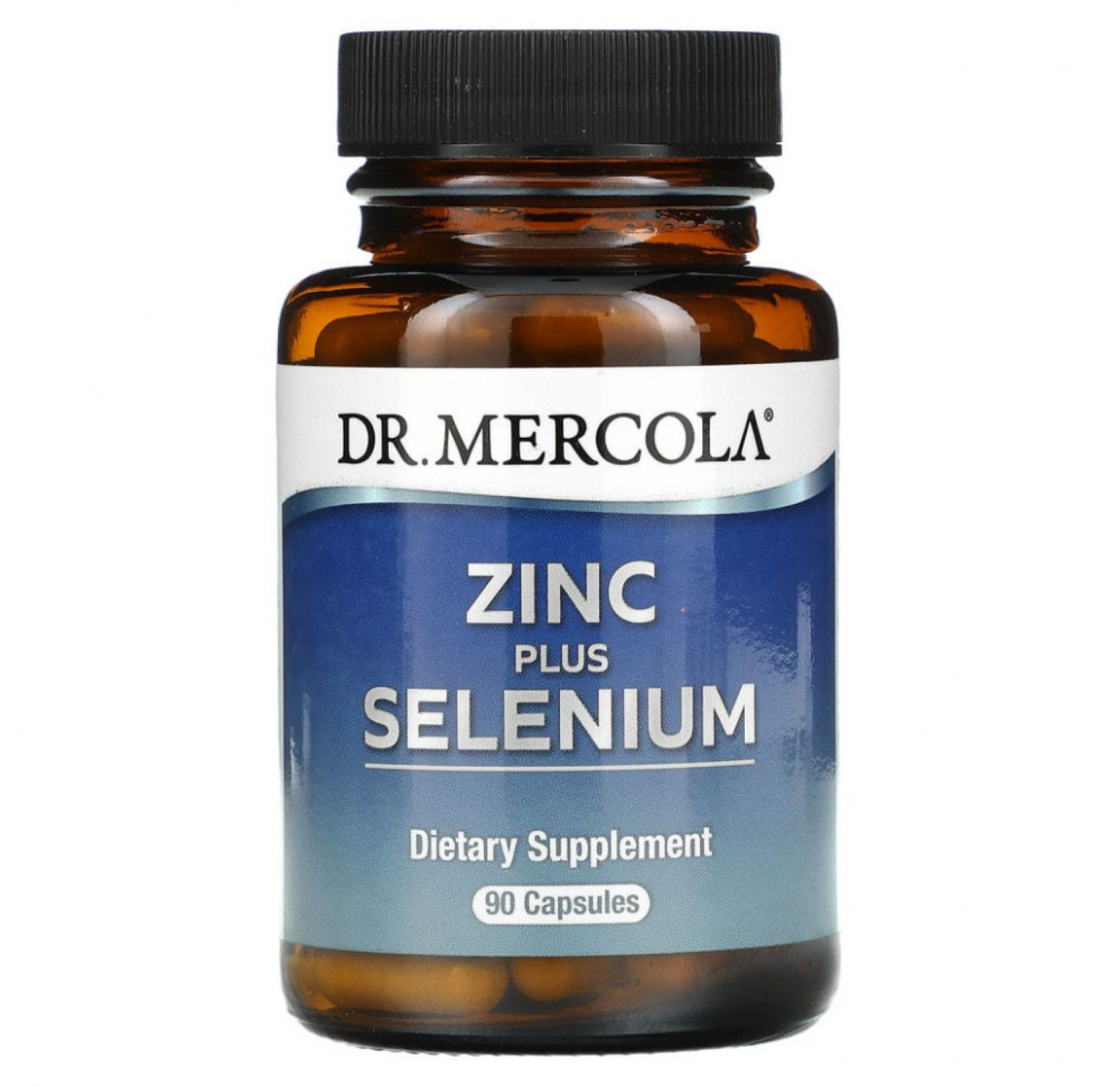 Dr. Mercola, цинк и селен, 90 капсул
