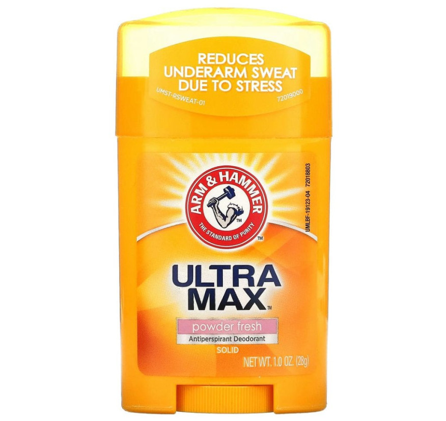 Arm & Hammer, UltraMax, твердый дезодорант-антиперспирант для мужчин, свежий аромат, 28 г