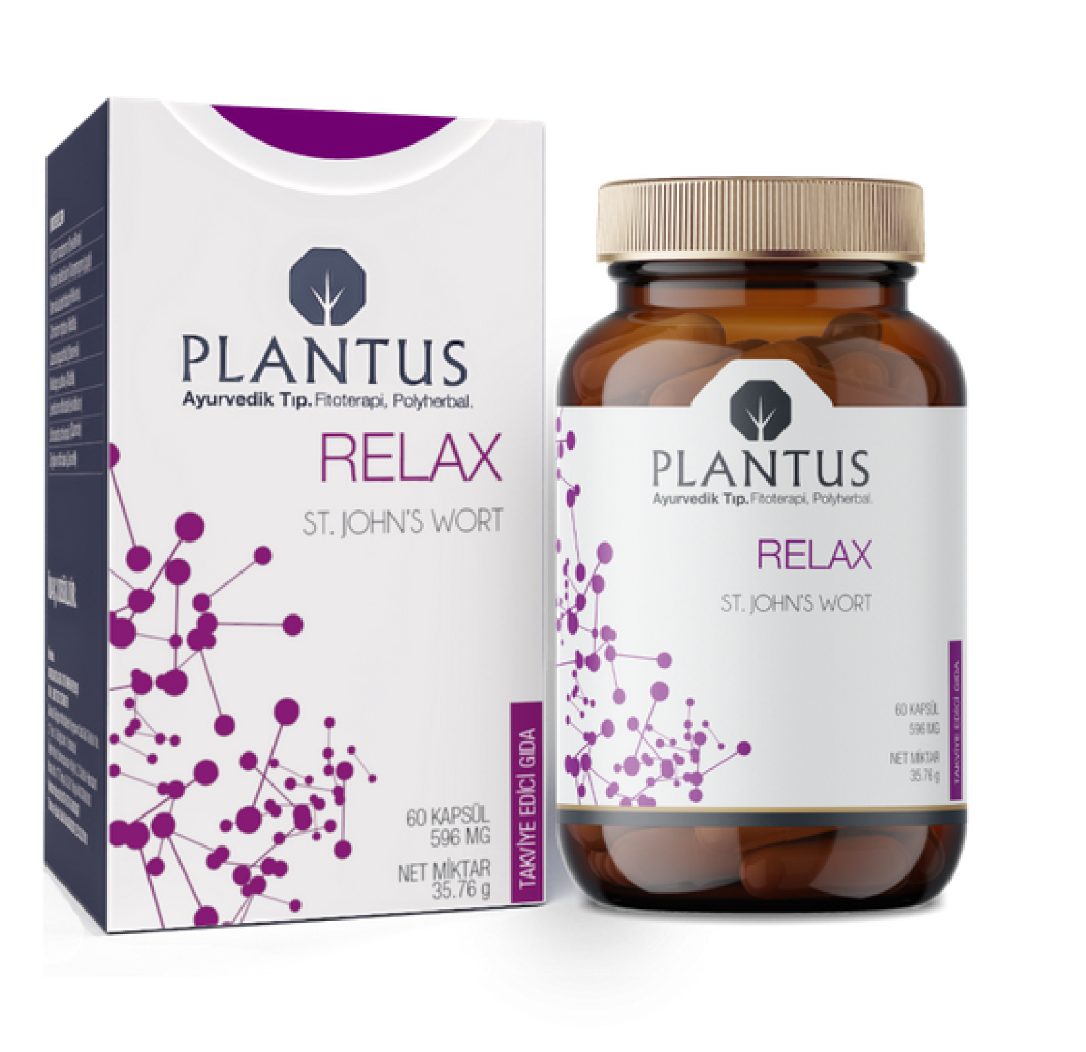 Plantus, Relax, Успокоительное средство и антистресс, 60 капсул