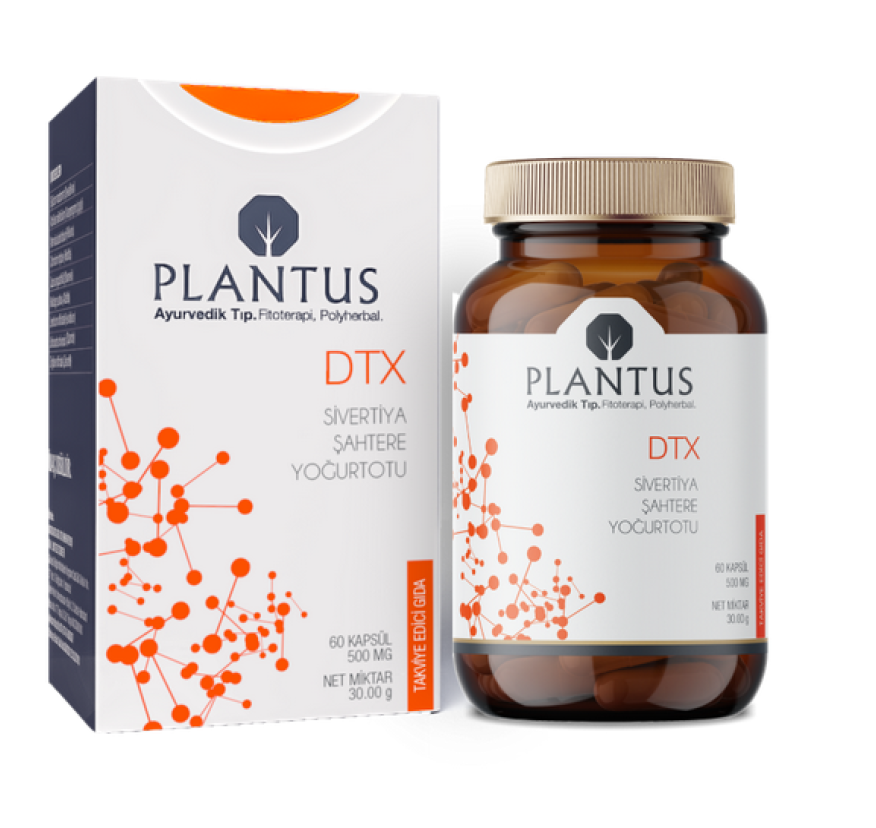Plantus, DTX, Детокс комплекс для очищения организма, похудения, обмена веществ и ЖКТ, 60 капсул