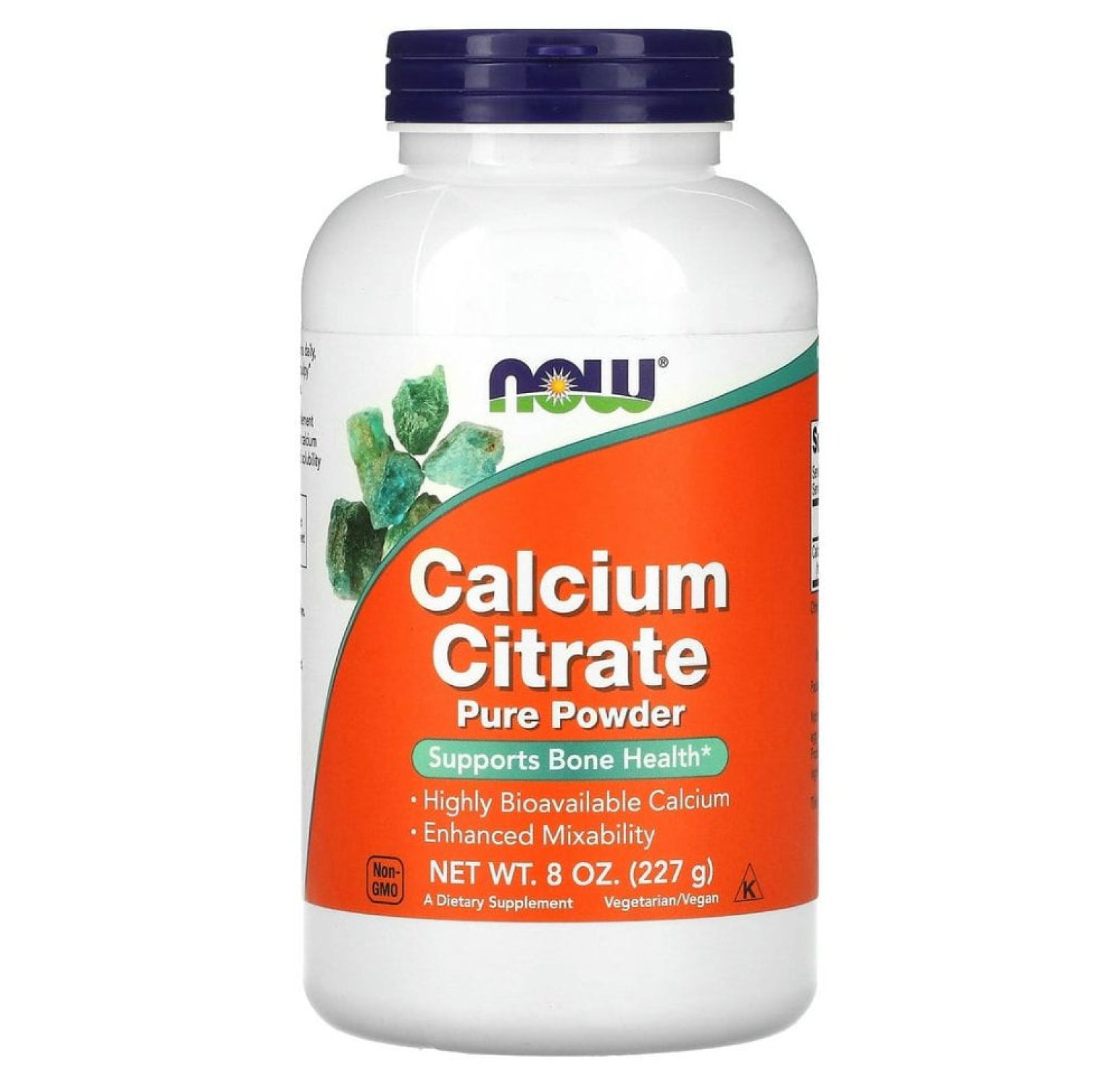 NOW Foods, цитрат кальция, чистый порошок, 227 г