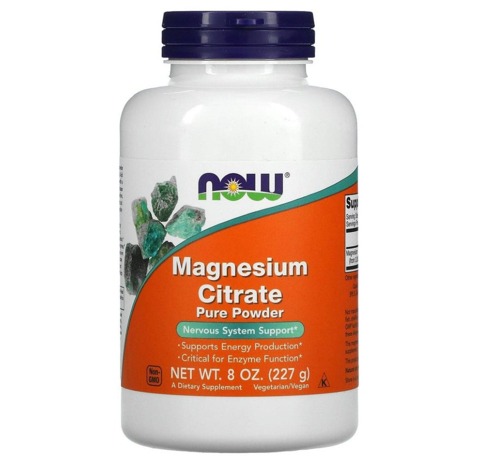 NOW Foods, цитрат магния, чистый порошок, 227 г
