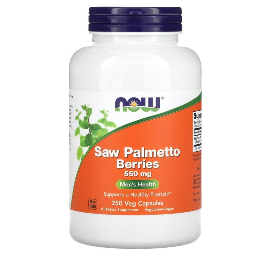 NOW Foods, ягоды серенои, 550 мг, 250 растительных капсул