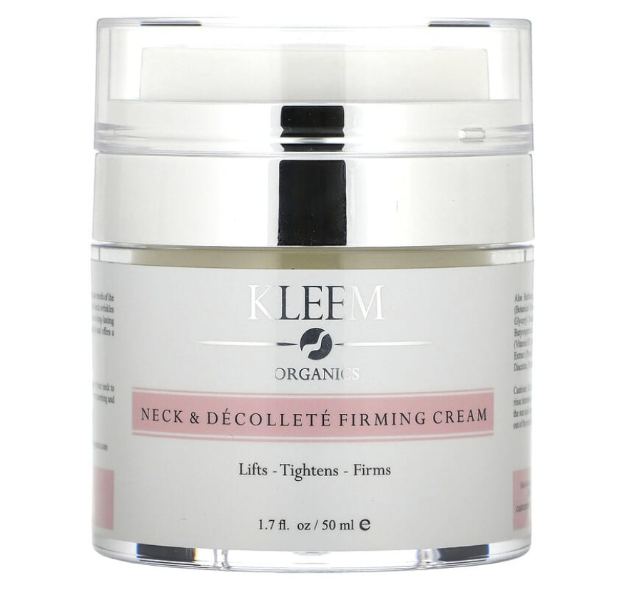 Kleem Organics, подтягивающий крем для шеи и декольте, для всех типов кожи, 50 мл