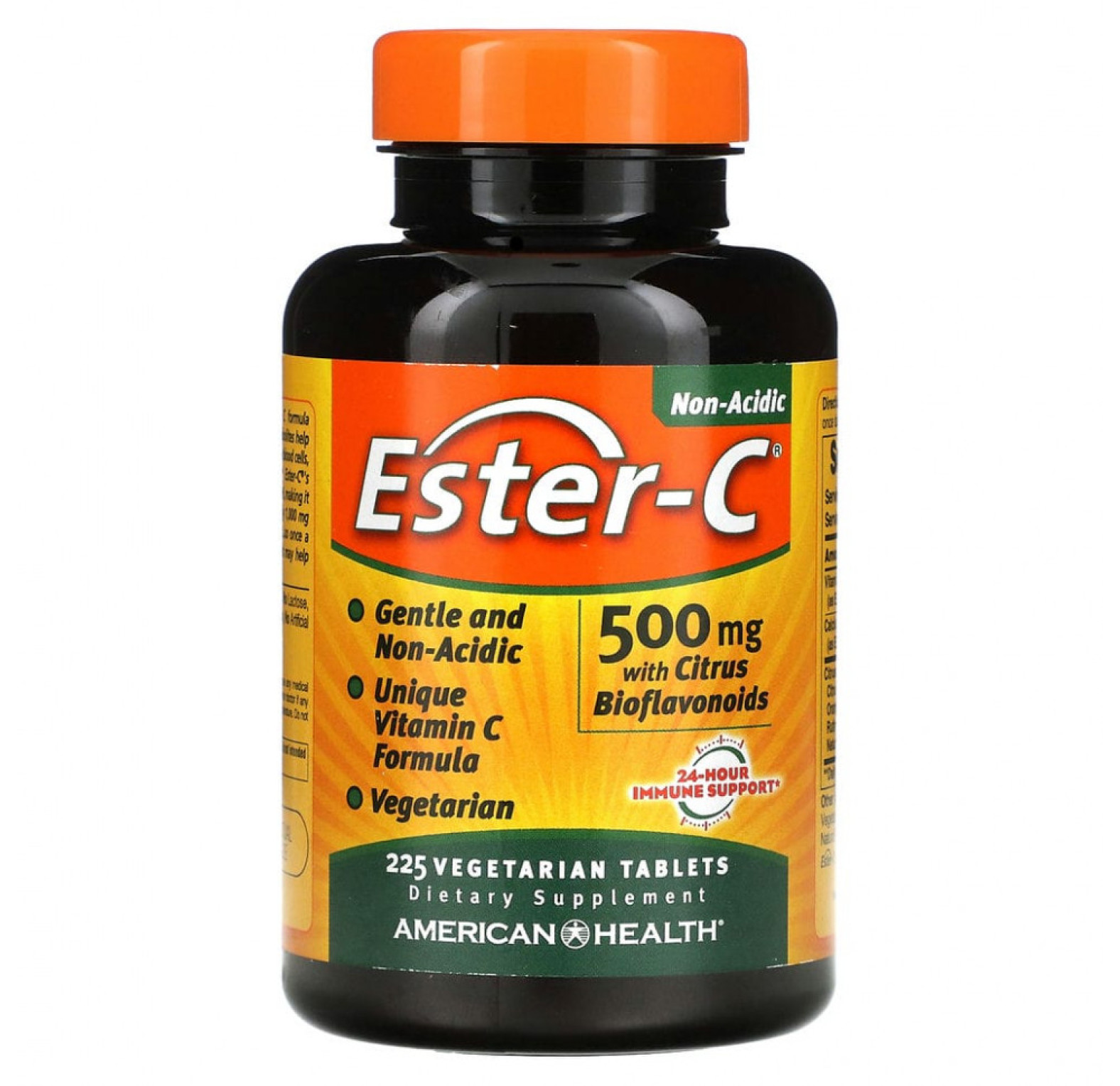 American Health, Ester-C с цитрусовыми биофлавоноидами, 500 мг, 225 вегетарианских таблеток