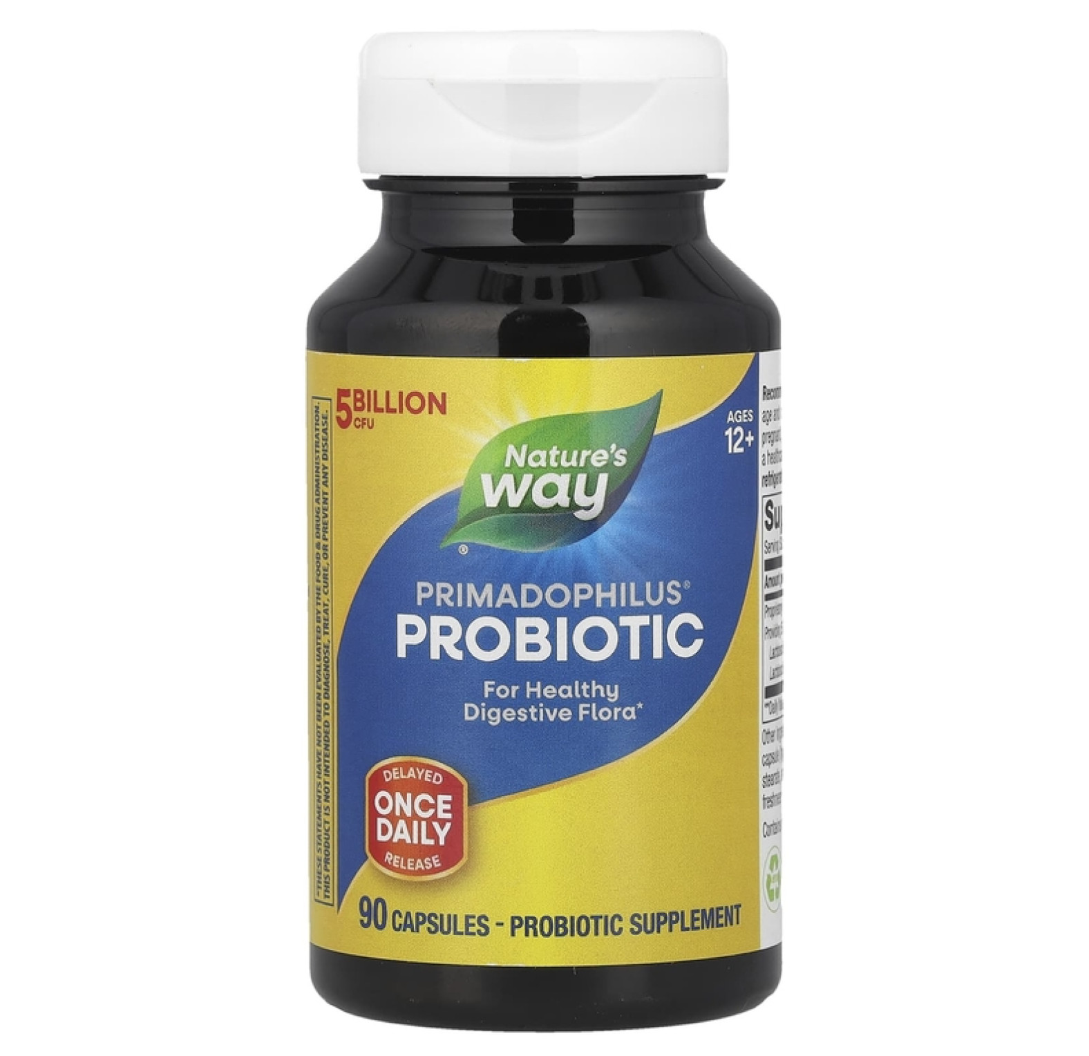 Nature's Way, Primadophilus, оригинальный, для детей от 12 лет, 5 млрд КОЕ, 90 вегетарианских капсул