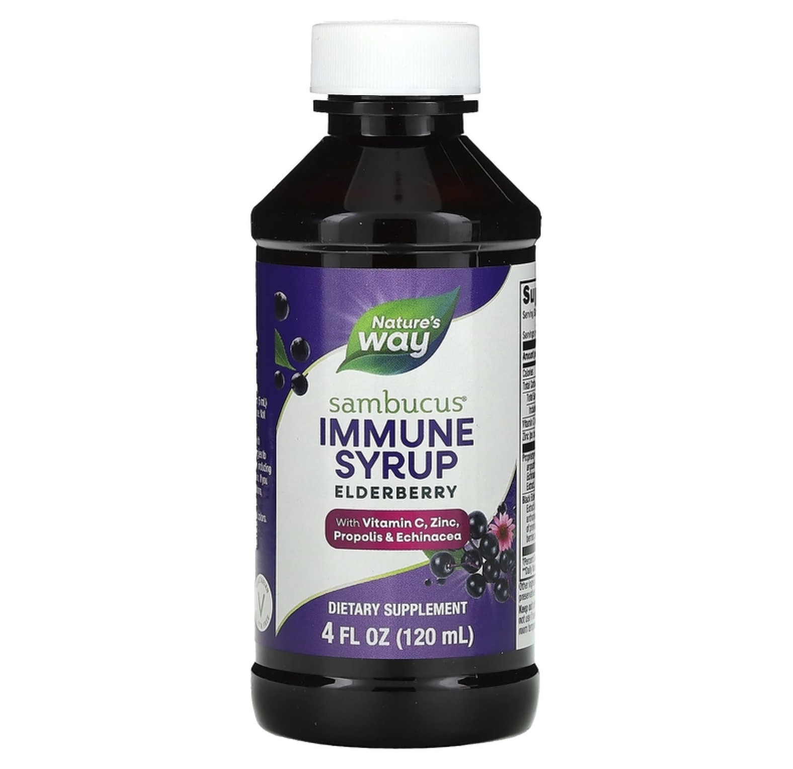 Nature's Way, сироп с бузиной для поддержания иммунитета, стандартизированная бузина, 120 мл
