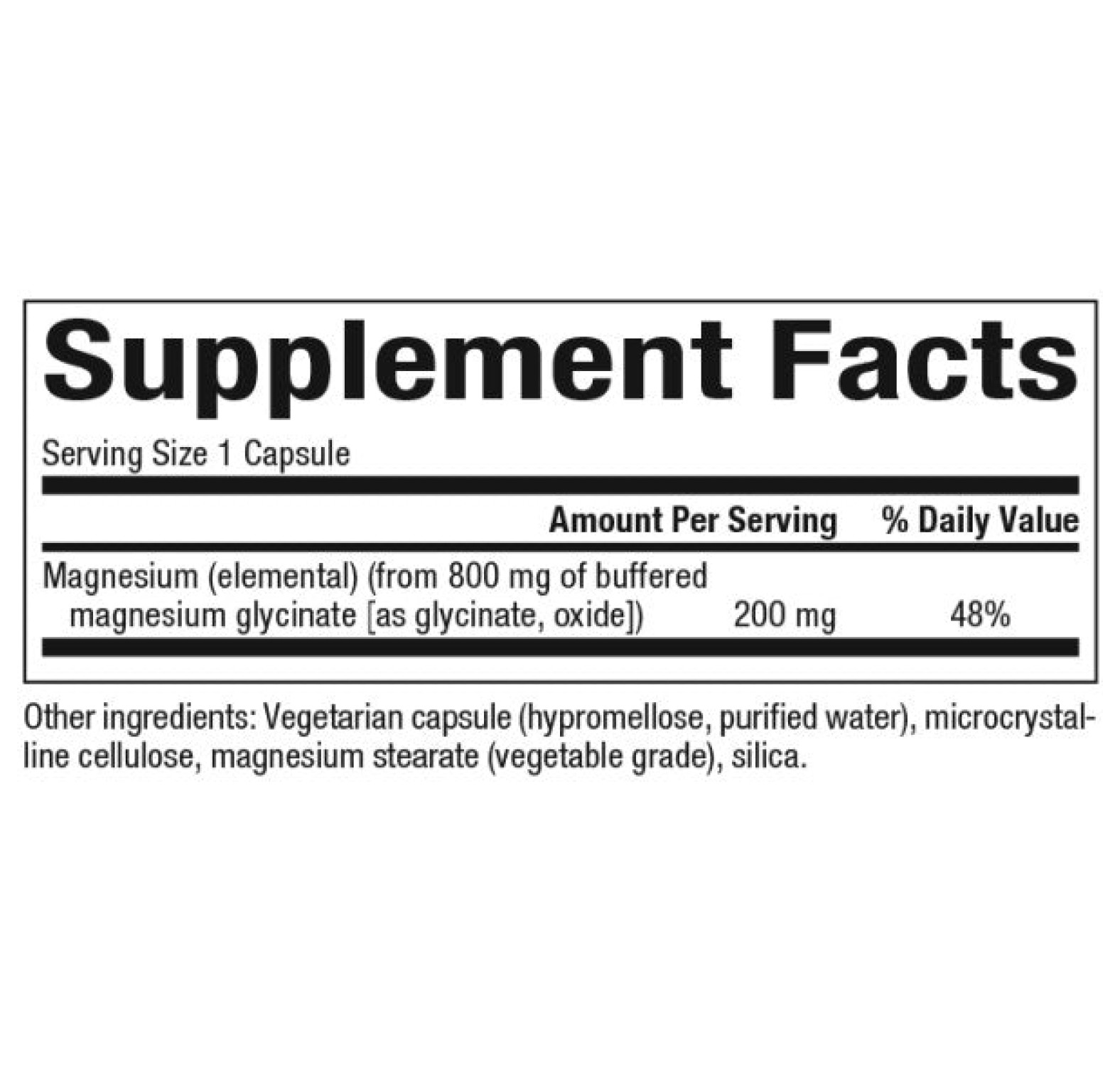 Natural Factors, Глицинат магния, 200 мг, 120 вегетарианских капсул