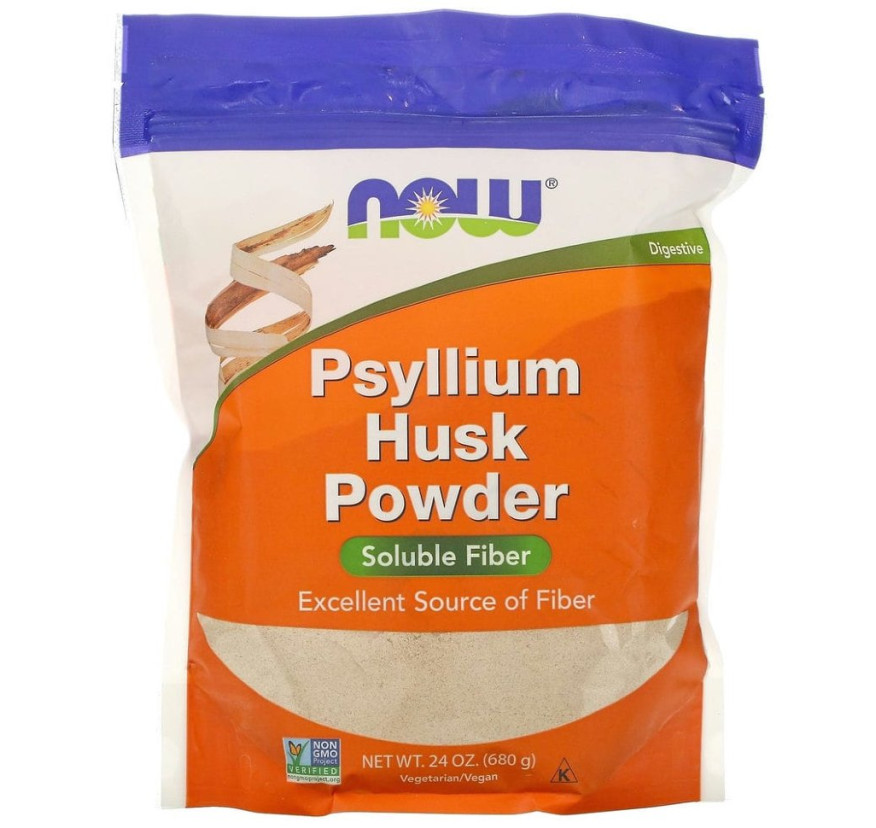 NOW Foods, порошок из шелухи семян подорожника, 680 г