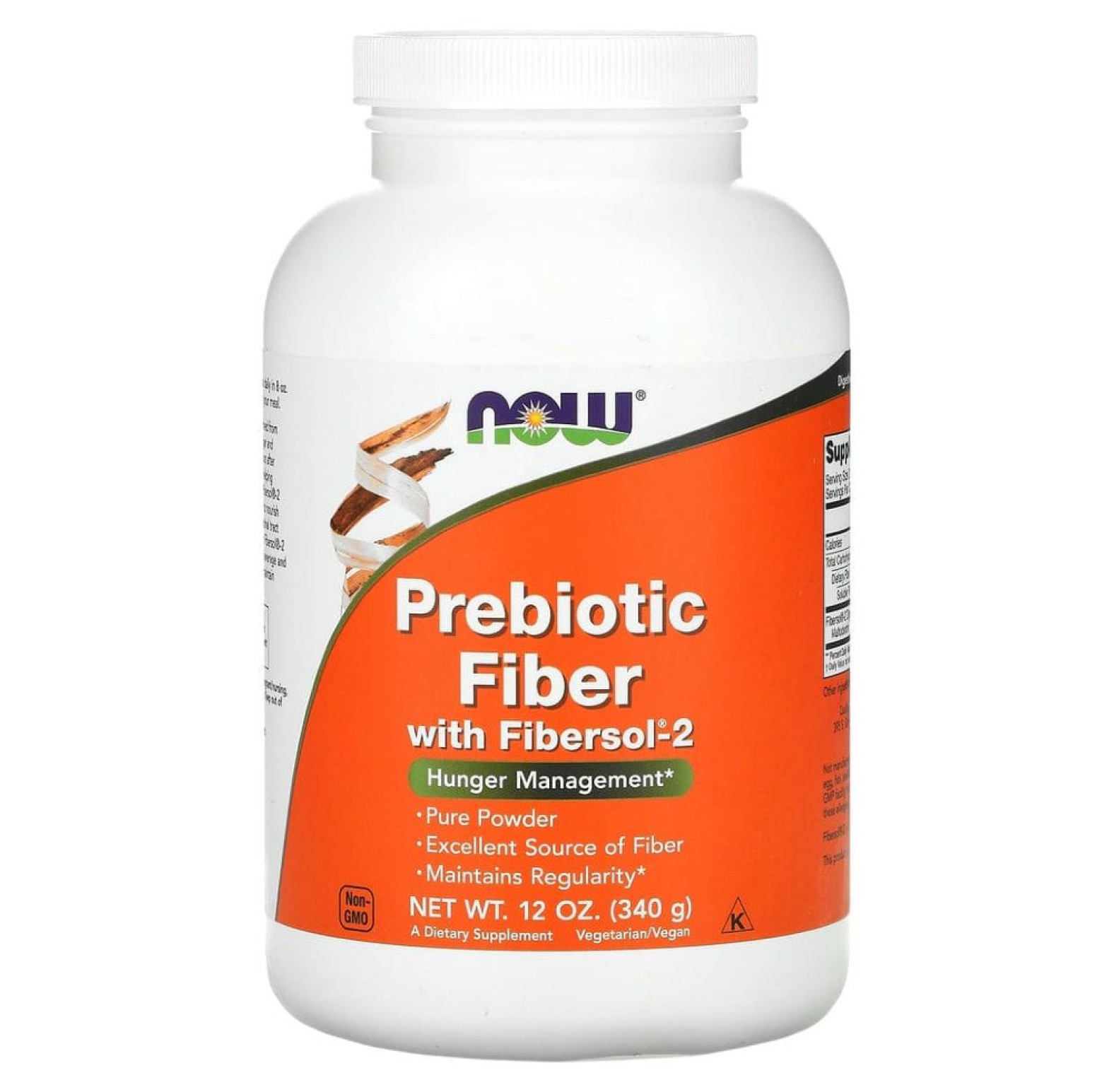 NOW Foods, пребиотическая клетчатка с Fibersol-2, 12 г