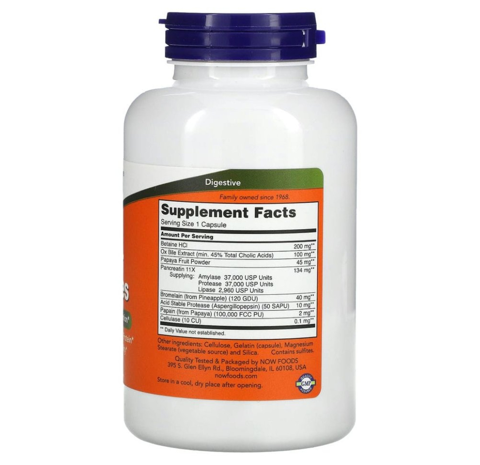 NOW Foods, суперферменты, 180 капсул